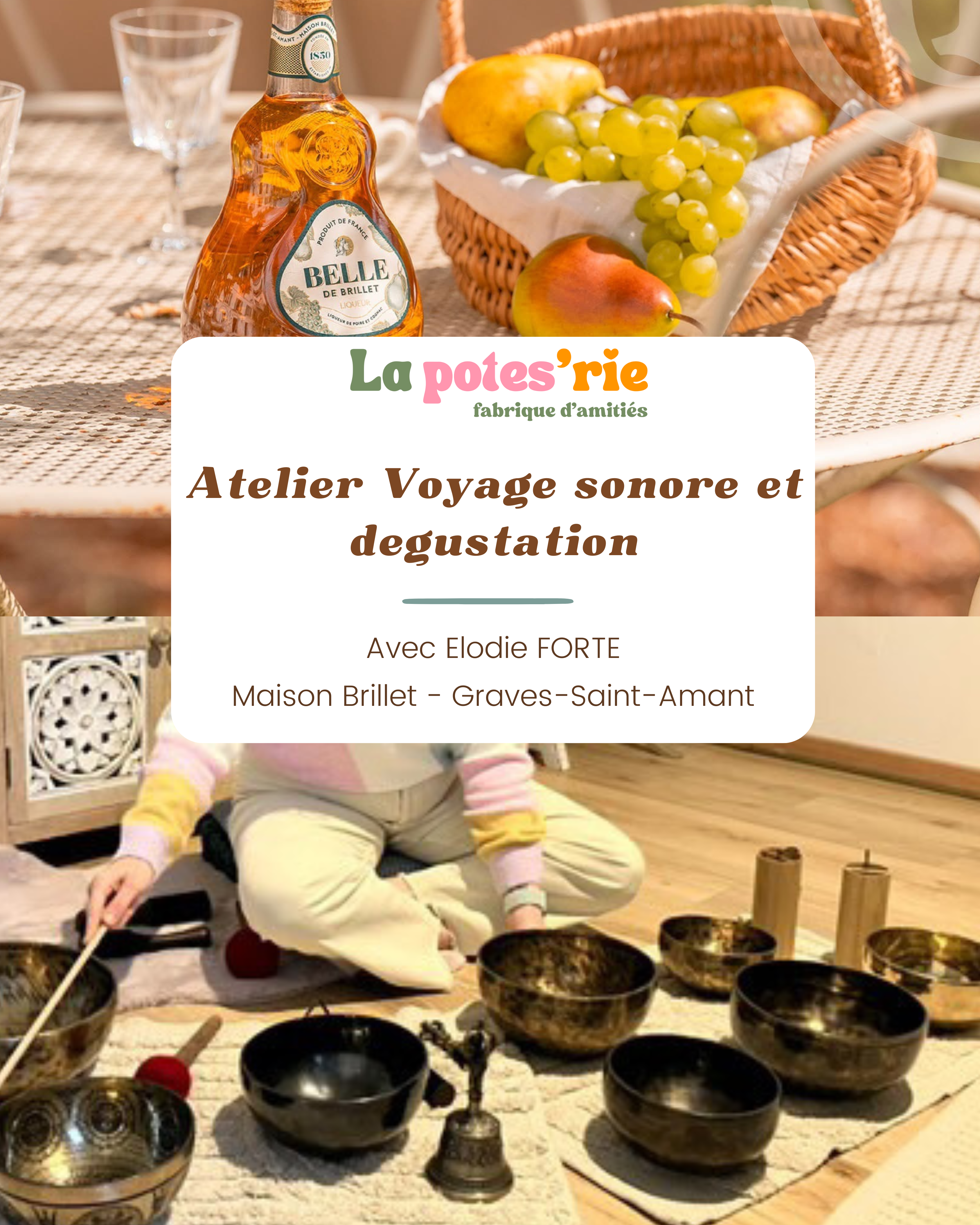28 JUIN : Atelier Voyage sonore et dégustation ✨🎶🍸10h - 12h