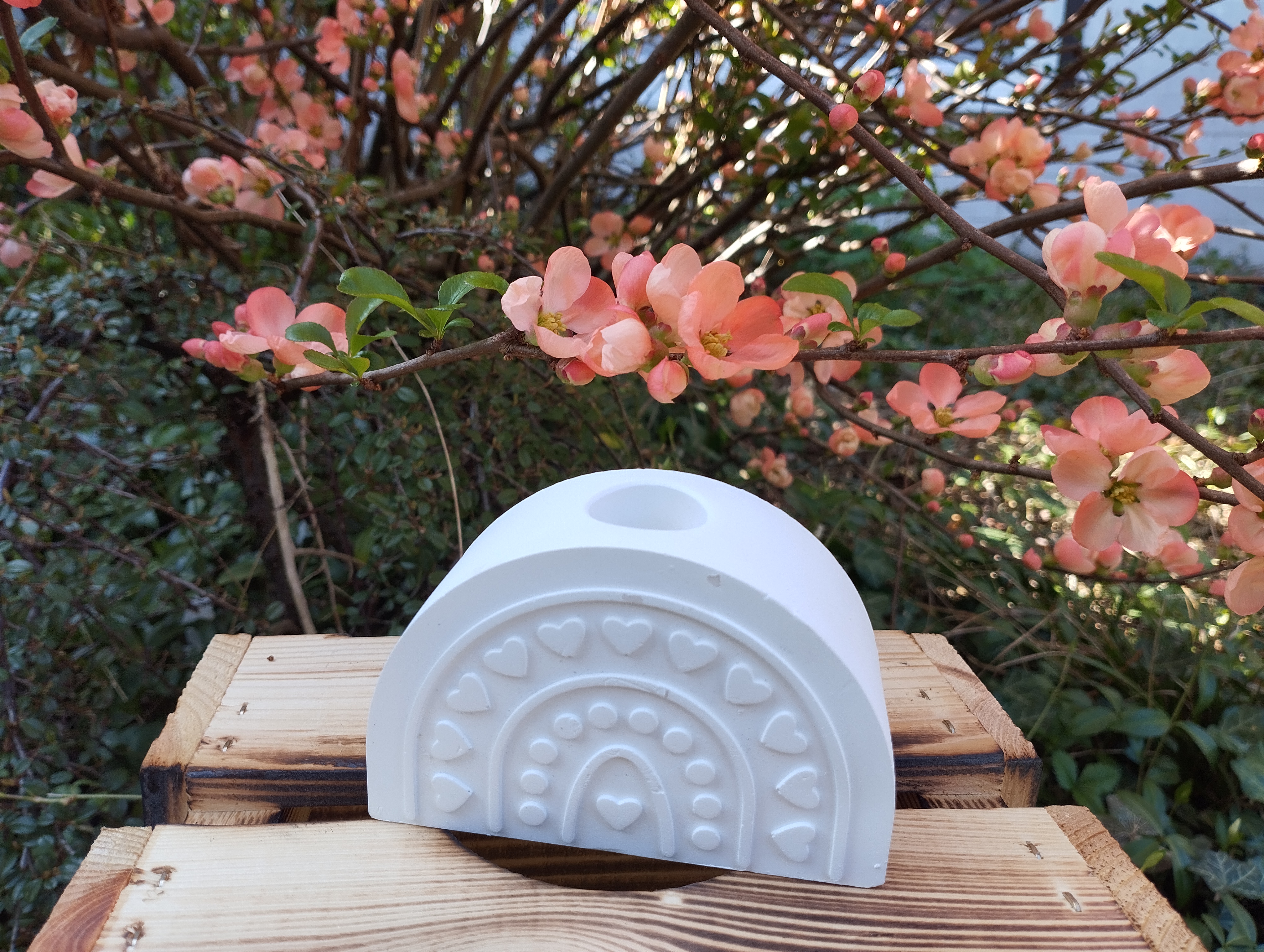 Kerzenhalter Herz Regenbogen