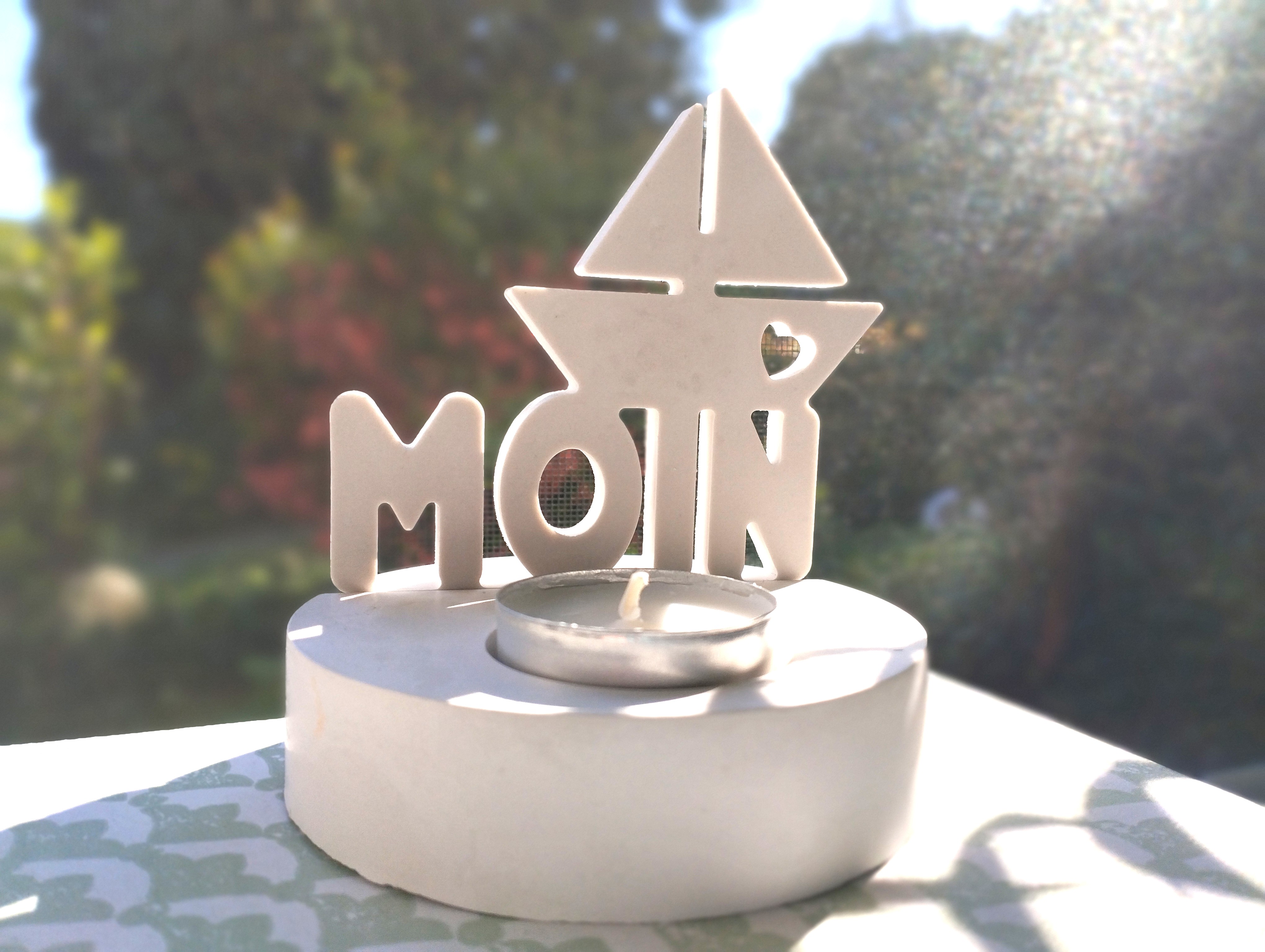 Teelichthalter 'MOIN'