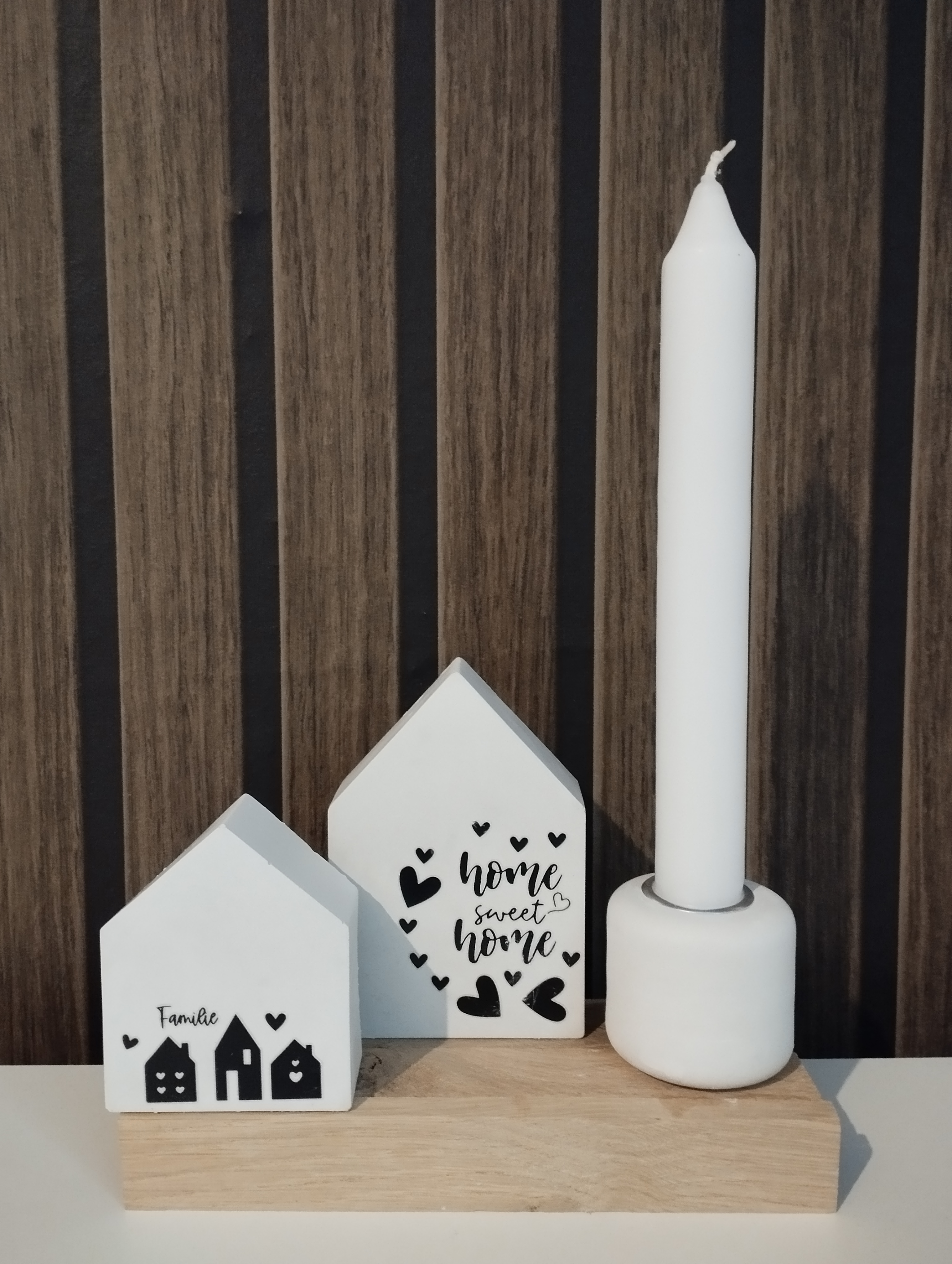 Deko Häuser Kerzenhalter 'Home Sweet Home'