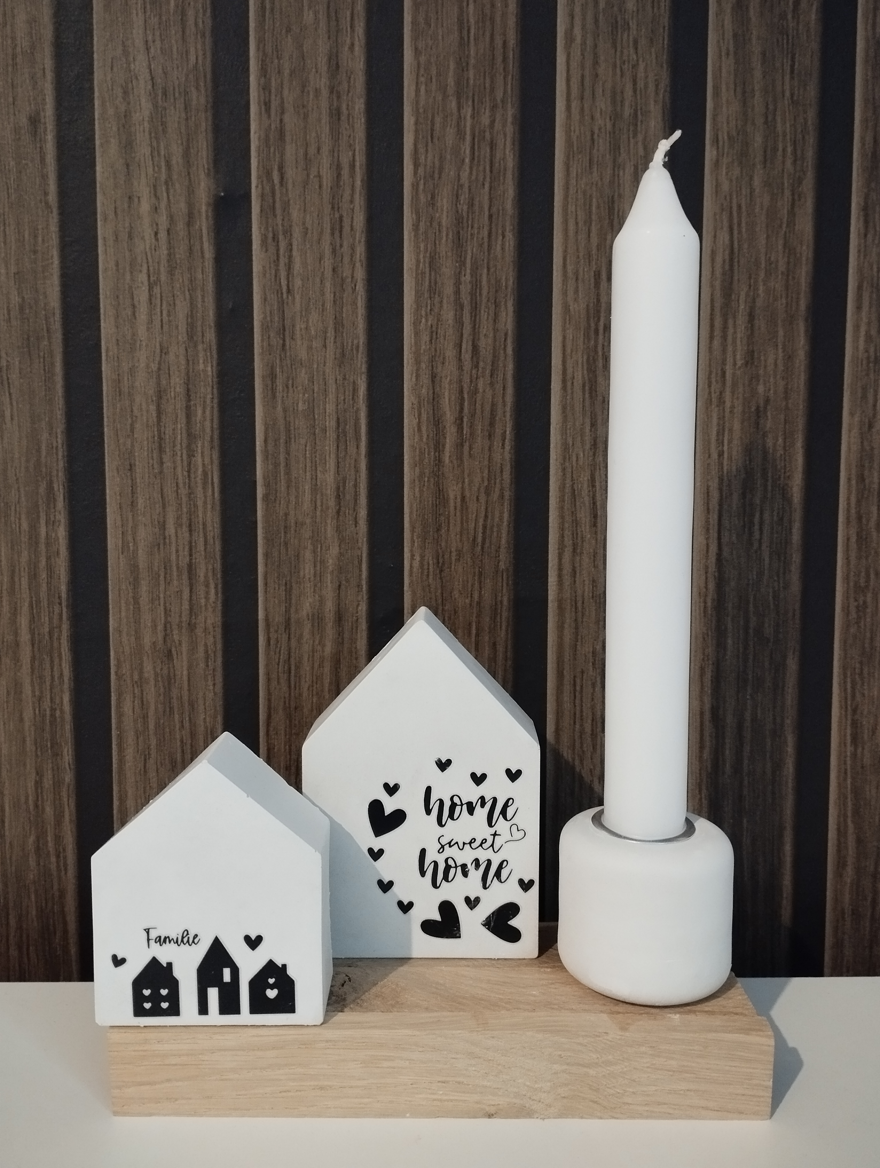 Deko Häuser Kerzenhalter 'Home Sweet Home'
