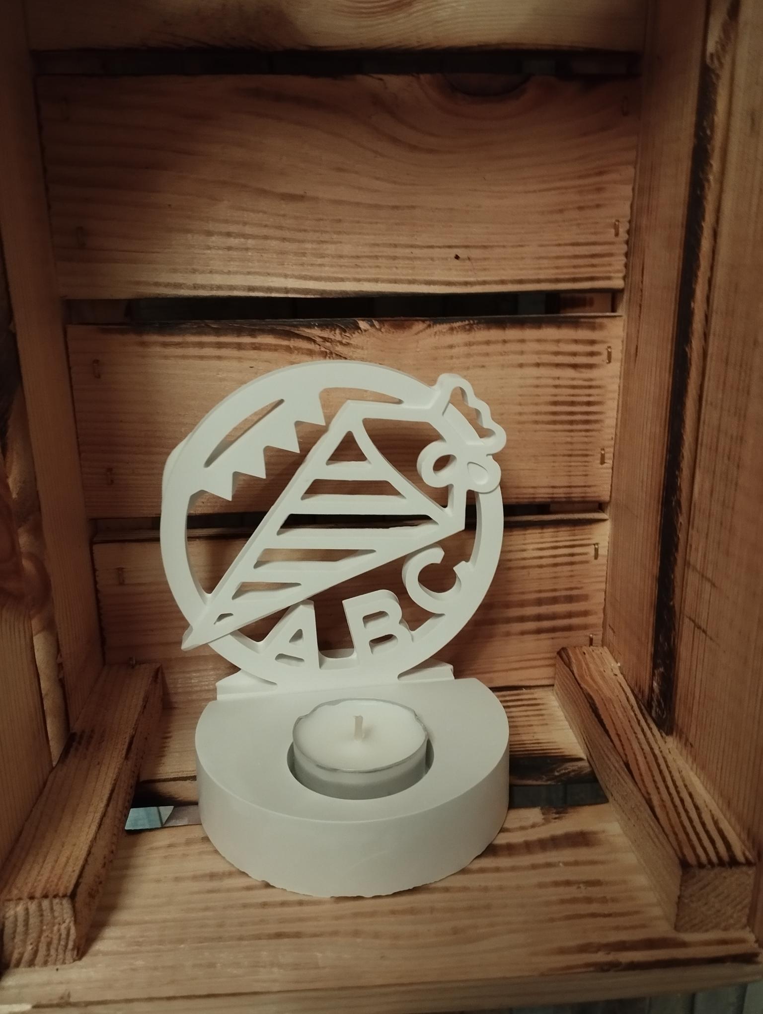 Einschulung Teelichthalter ABC Schultüte