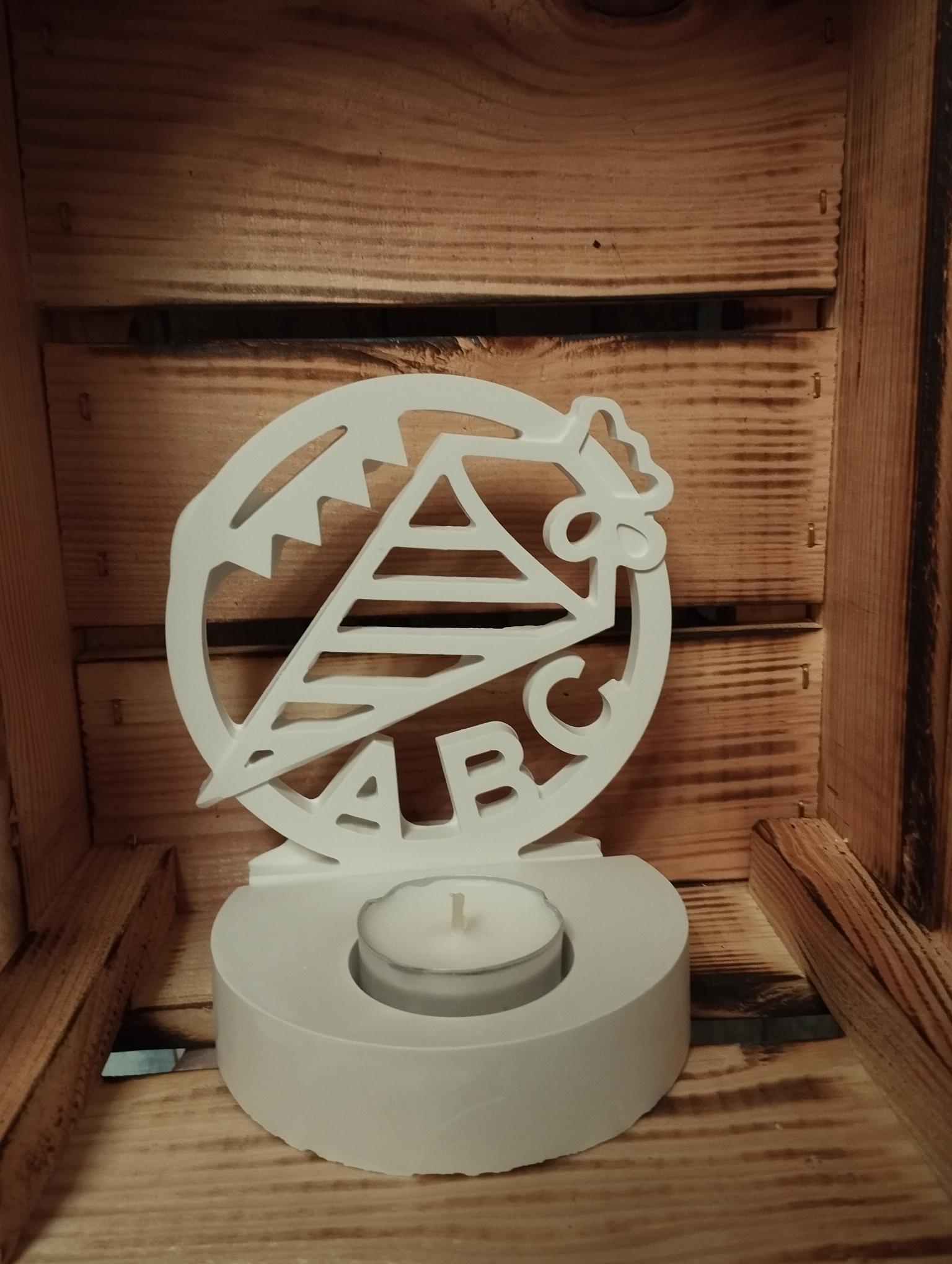 Einschulung Teelichthalter ABC Schultüte