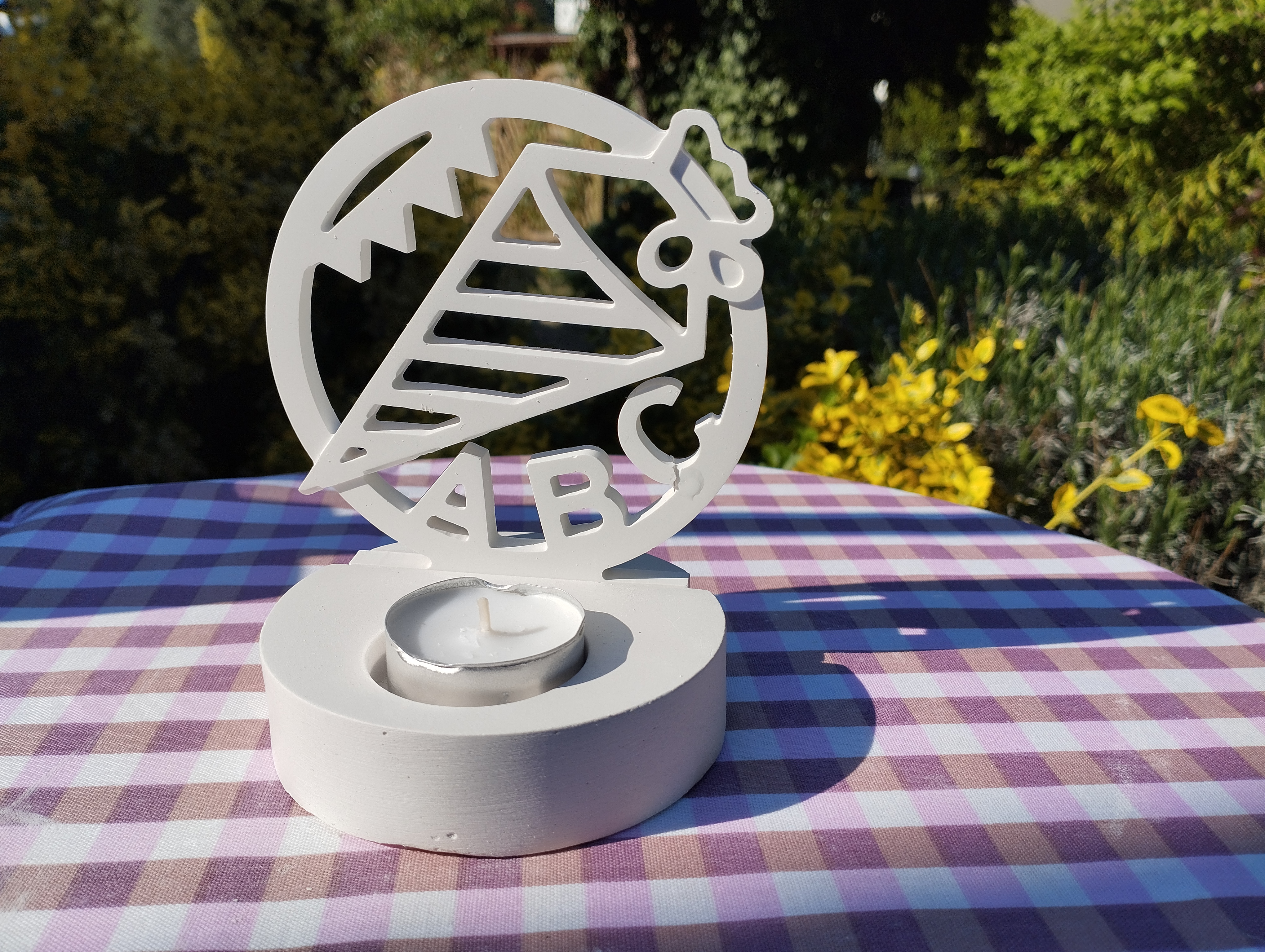 Einschulung Teelichthalter ABC Schultüte