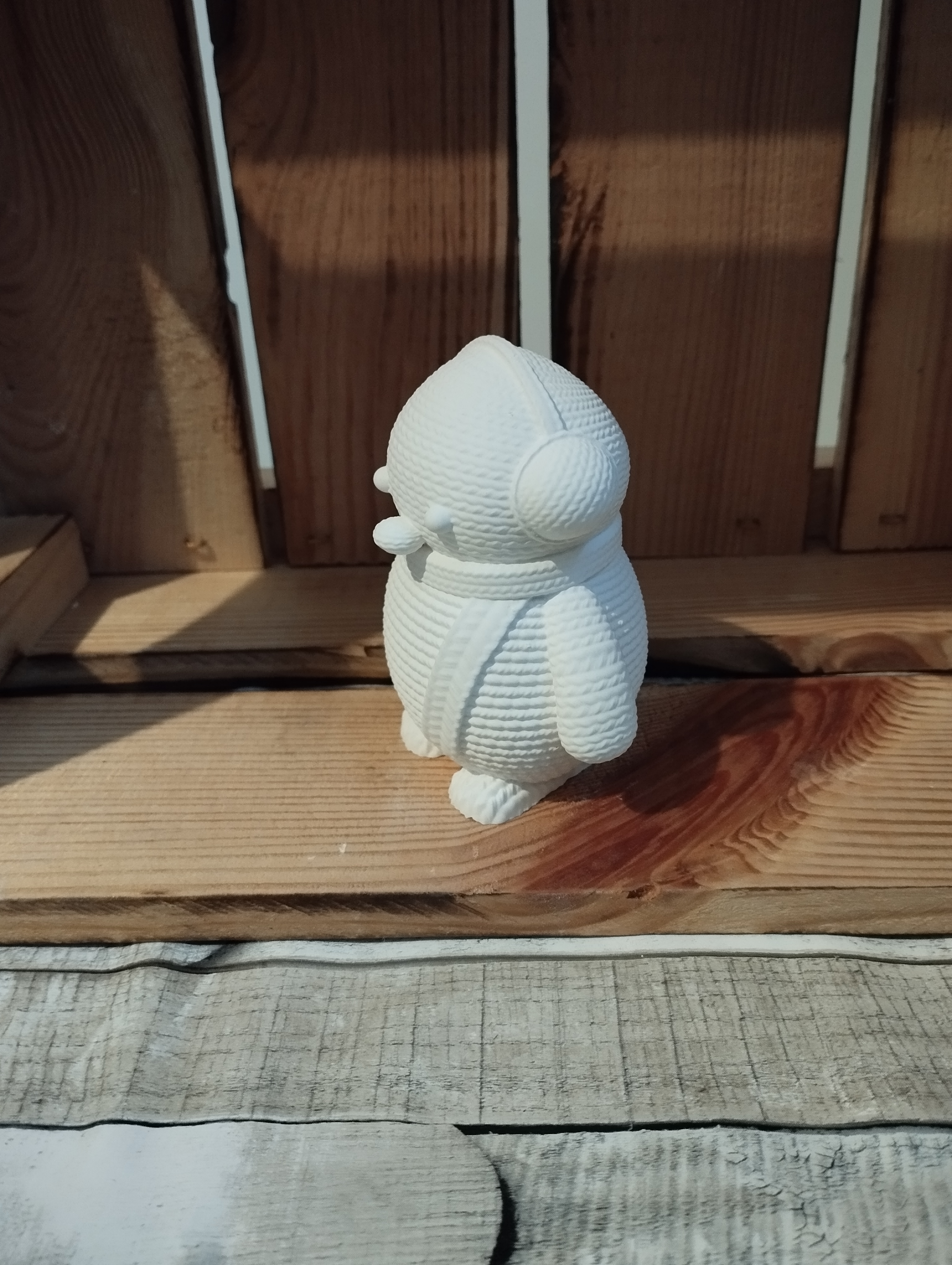 3D  Pinguin-Figur aus Gips