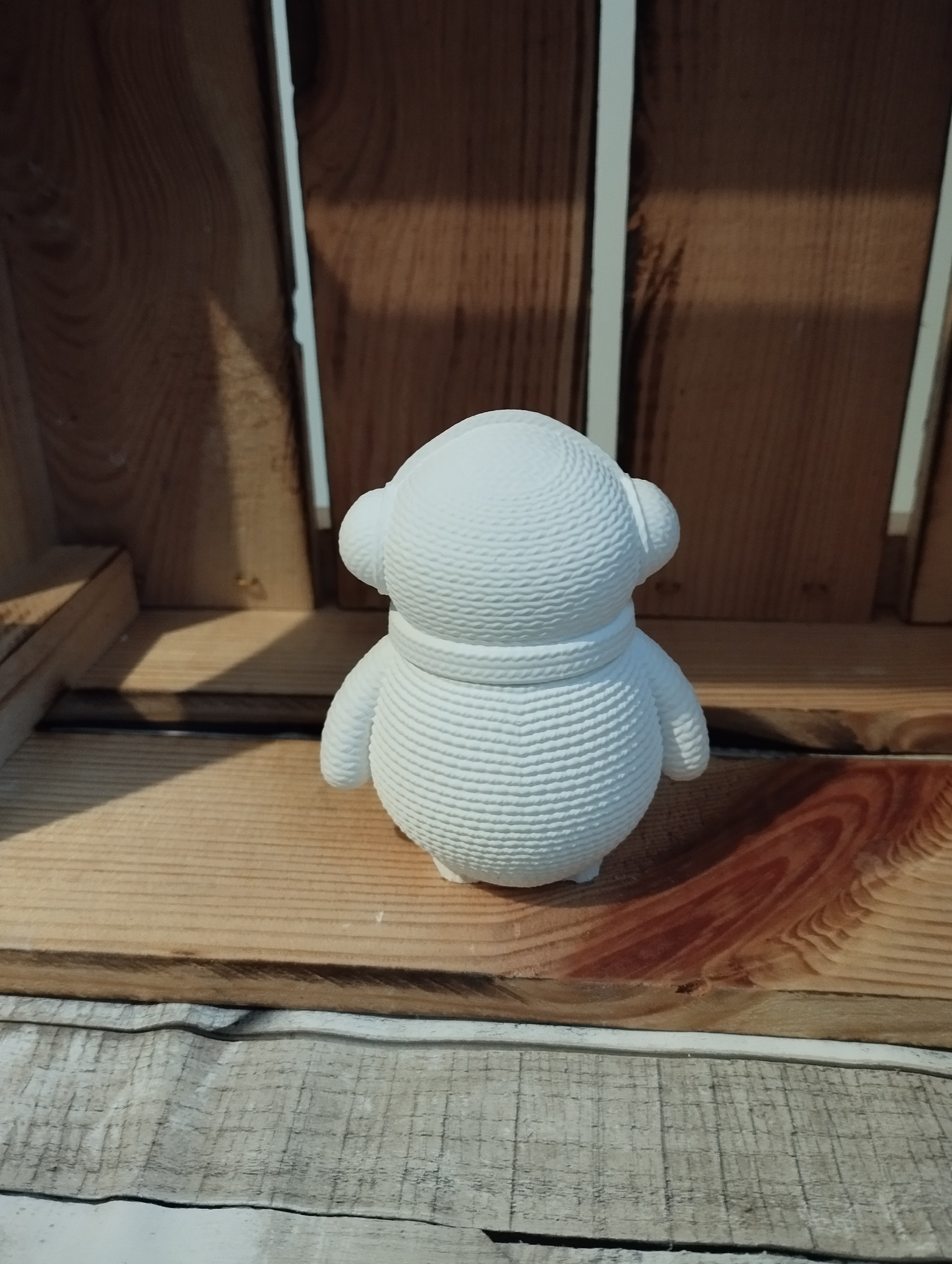 3D  Pinguin-Figur aus Gips