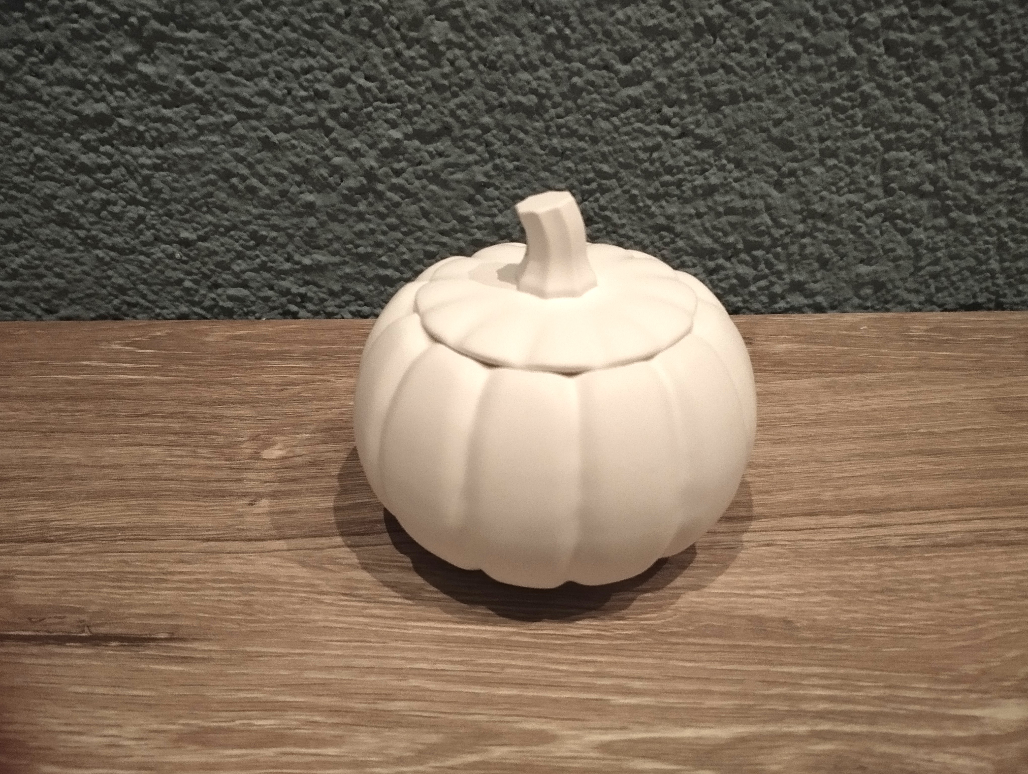 Keramikset Kürbis und Eichhörnchen