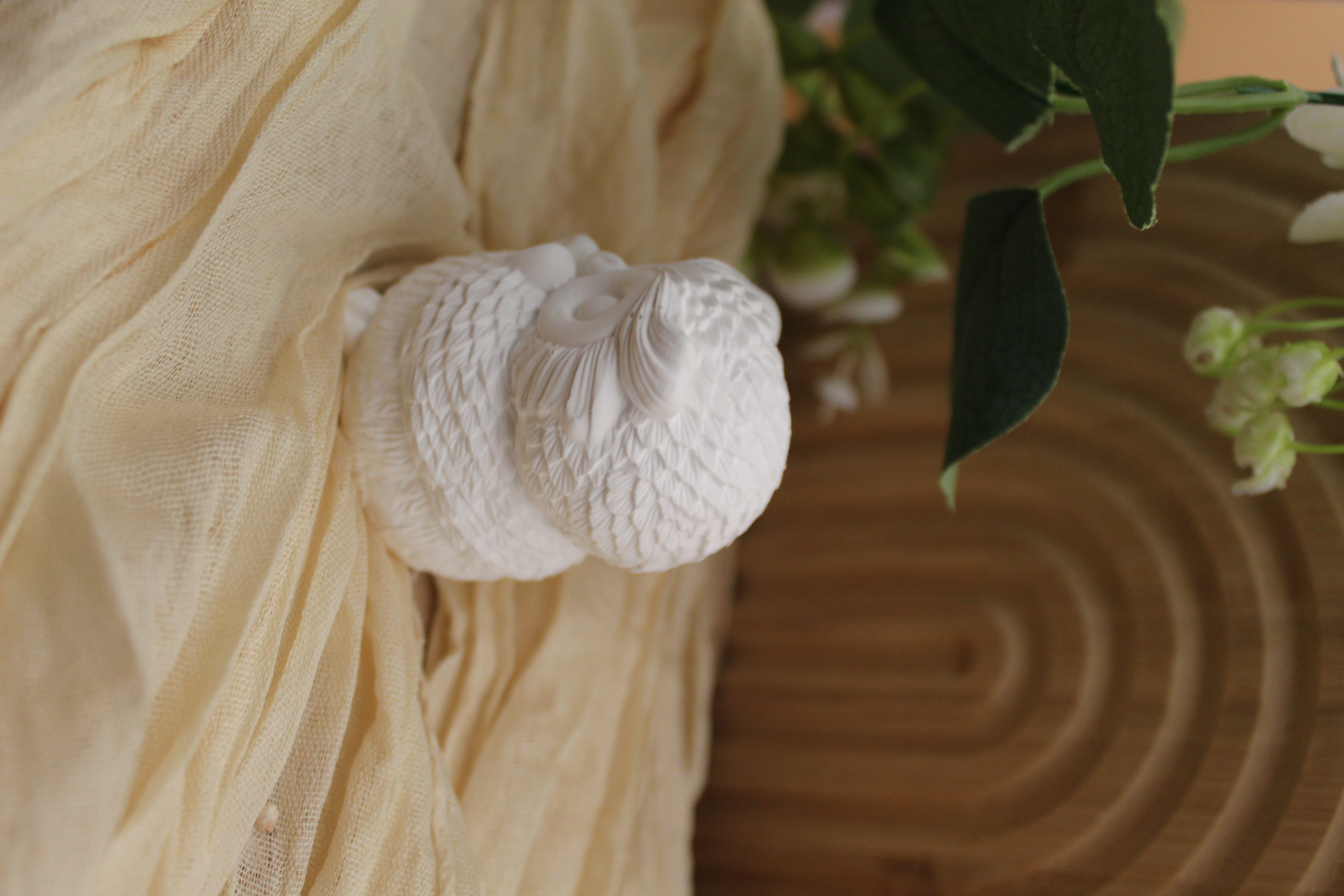 Keramik-Eule Dekofigur