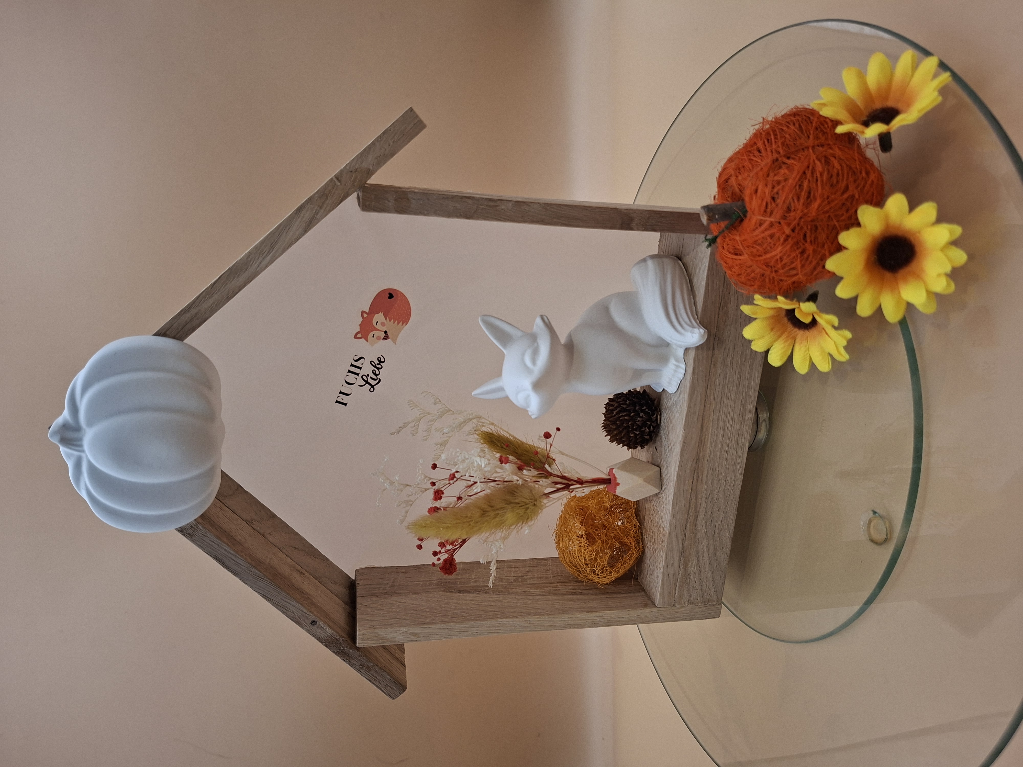 Herbstliche Deko mit Fuchs