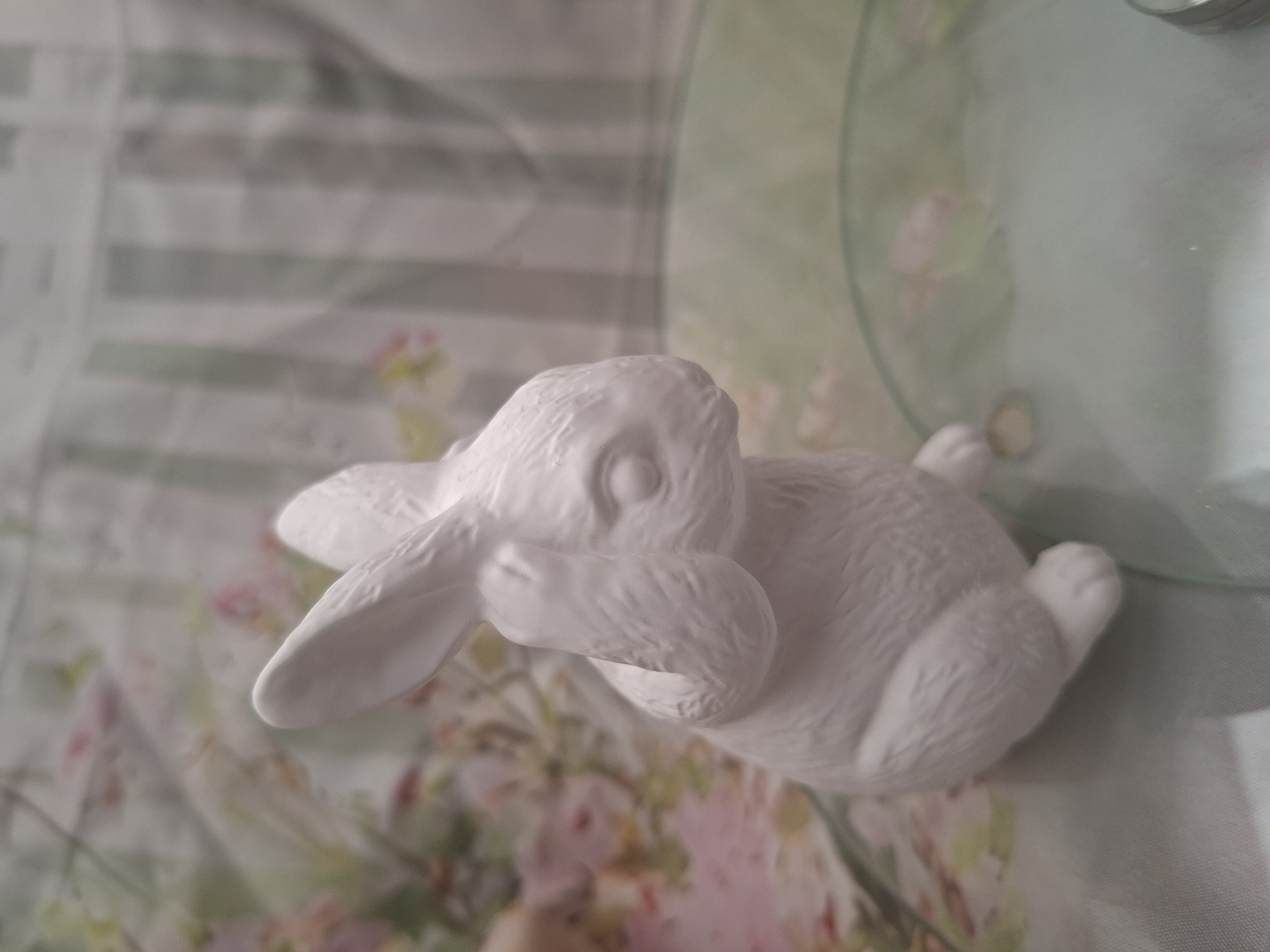 Hasen aus Gießgips Nichts Hören, Nichts Sehen, Nicht Sprechen