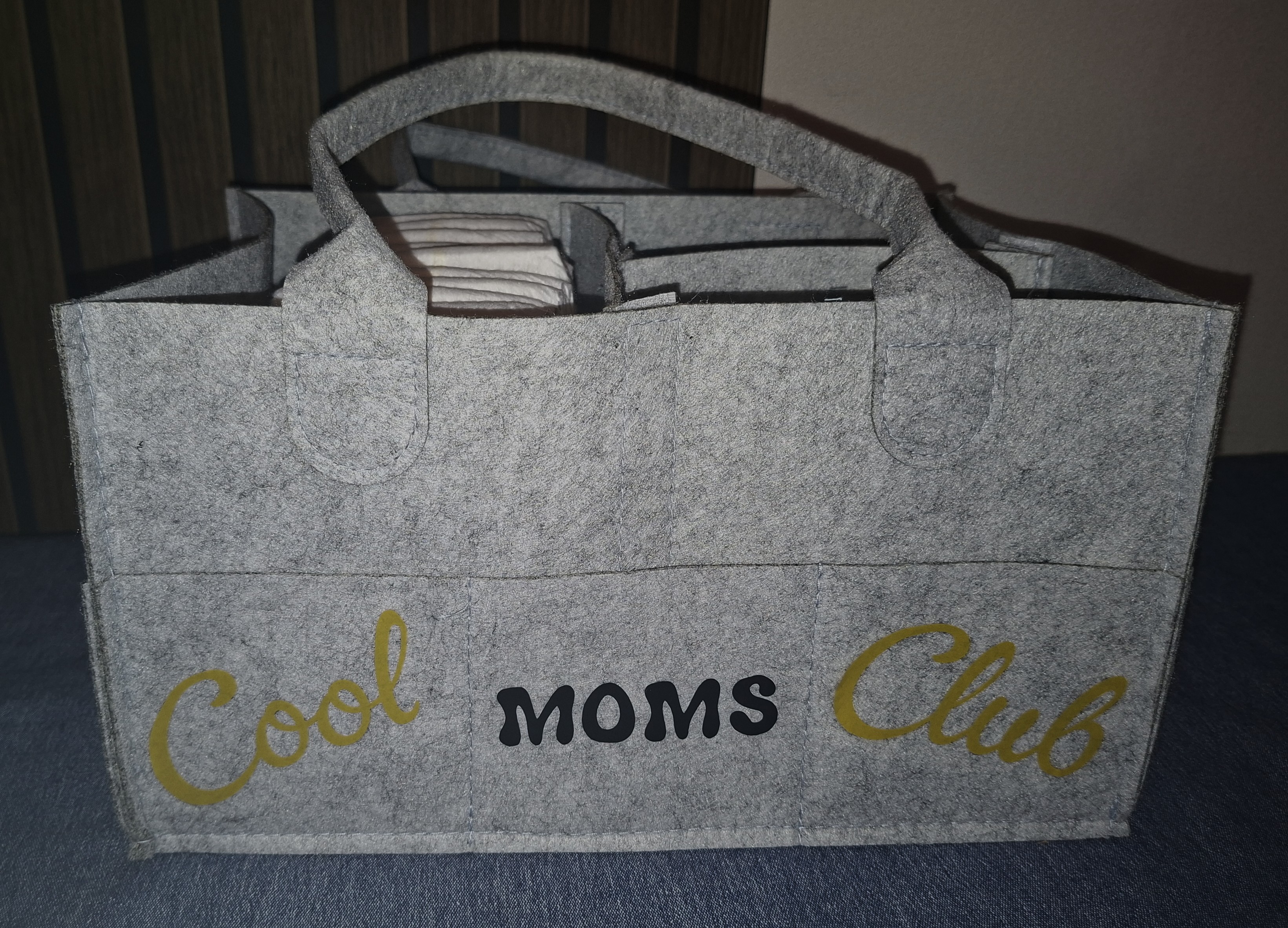 Windeltasche Filz Geschenk zur Geburt