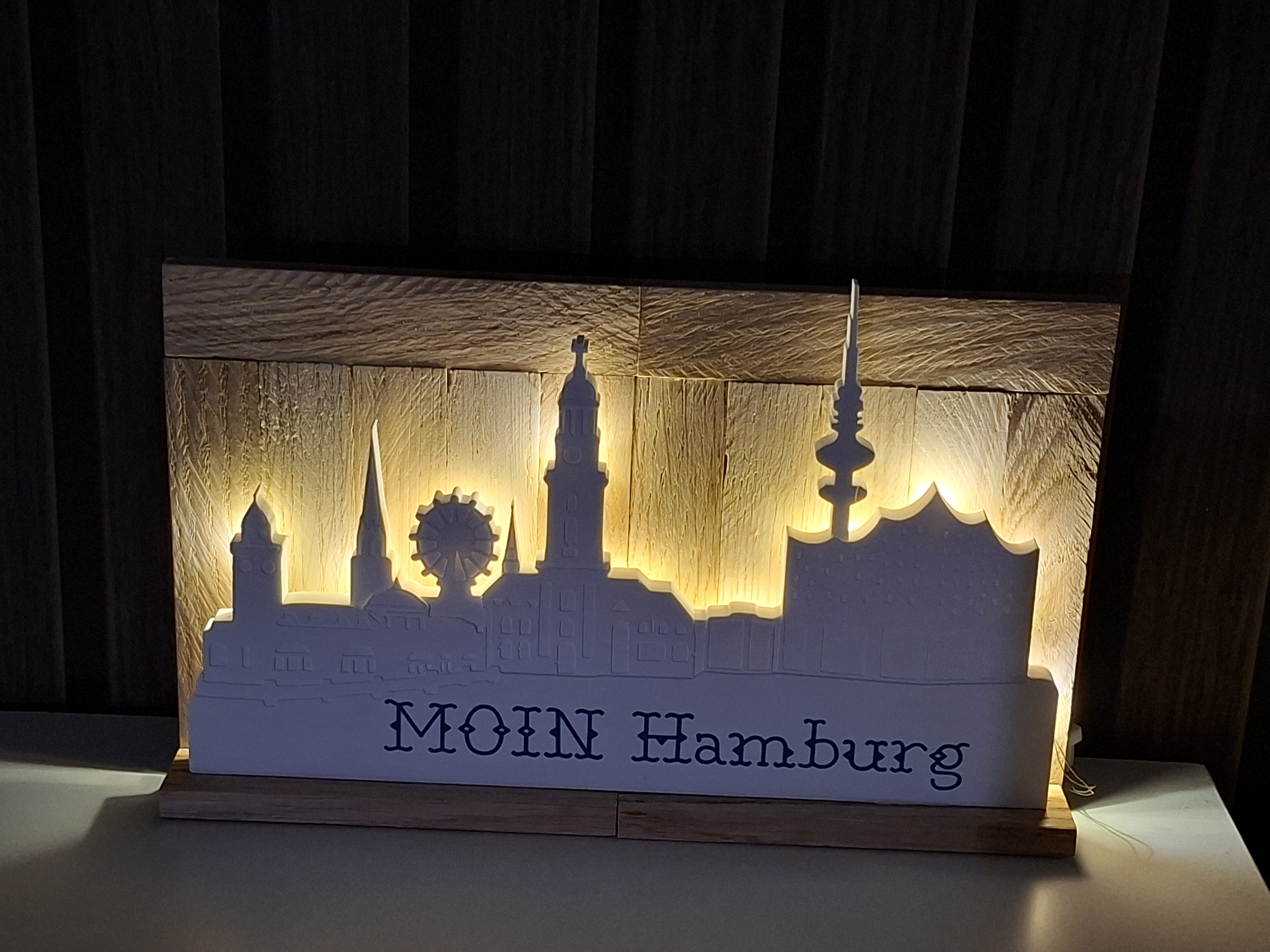 Hamburg Skyline Lichtdeko