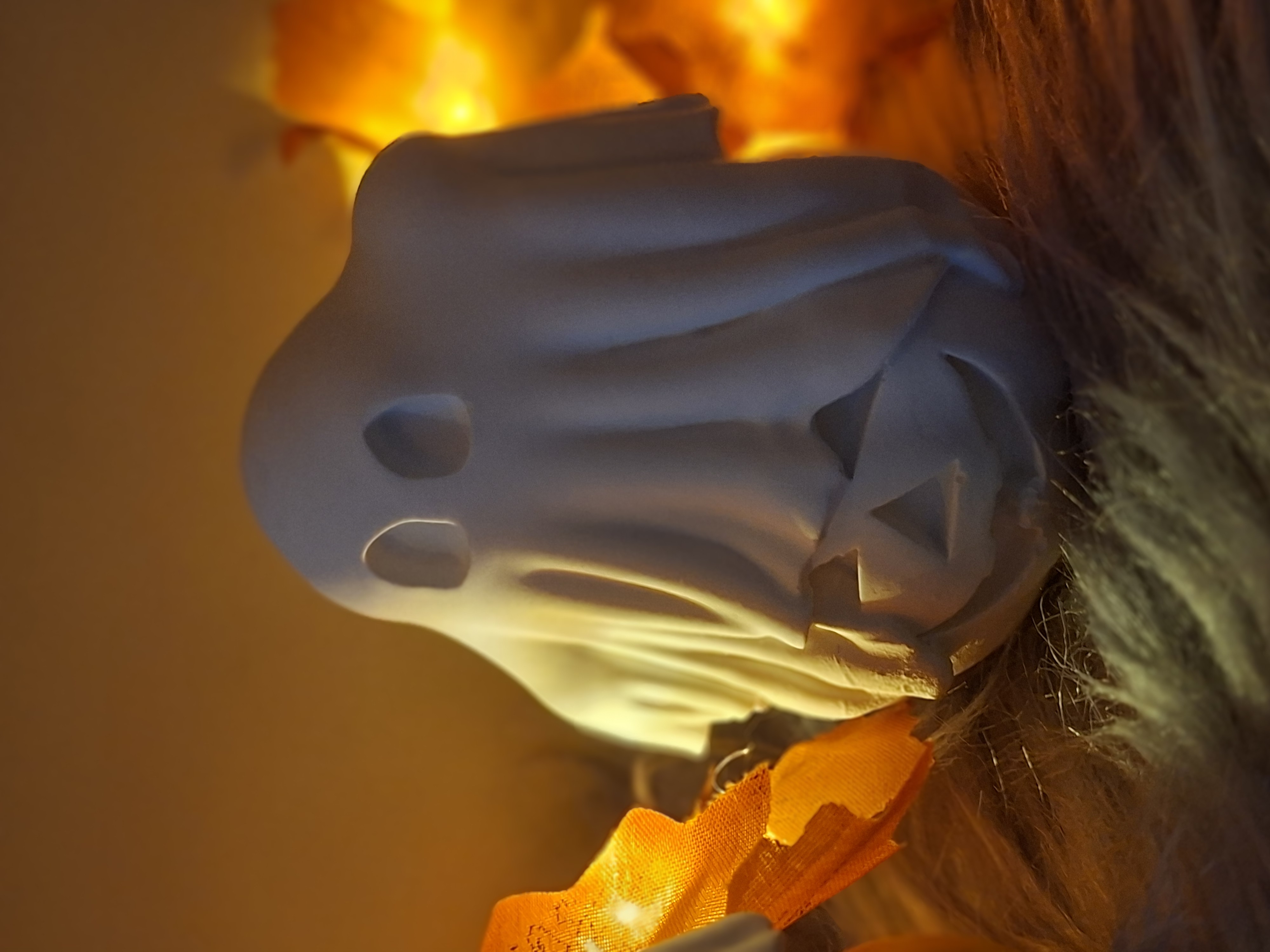 Halloween Geist auf Kürbis Deko