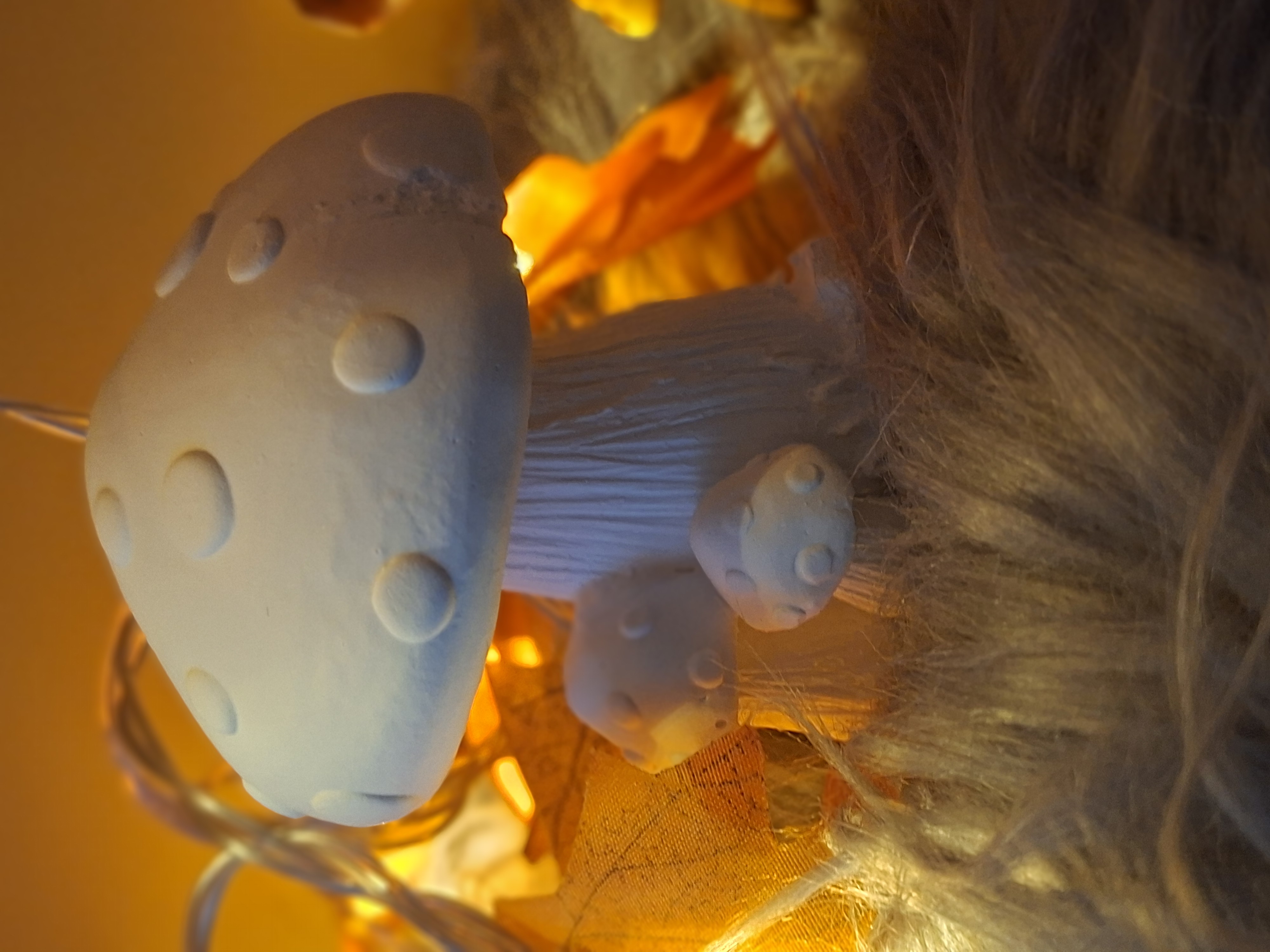 Handgefertigte Pilzfigur