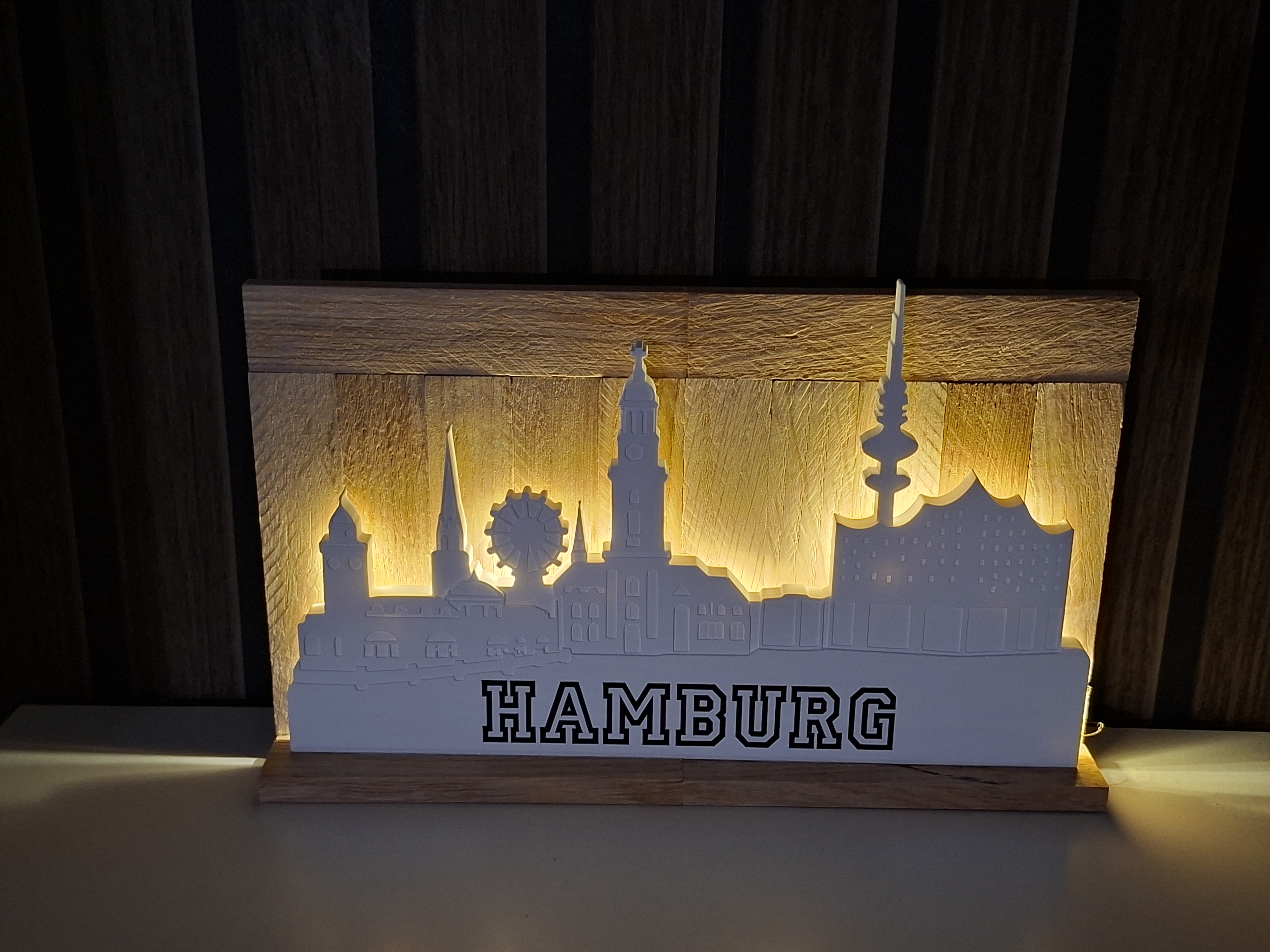Hamburg Skyline Lichtdeko