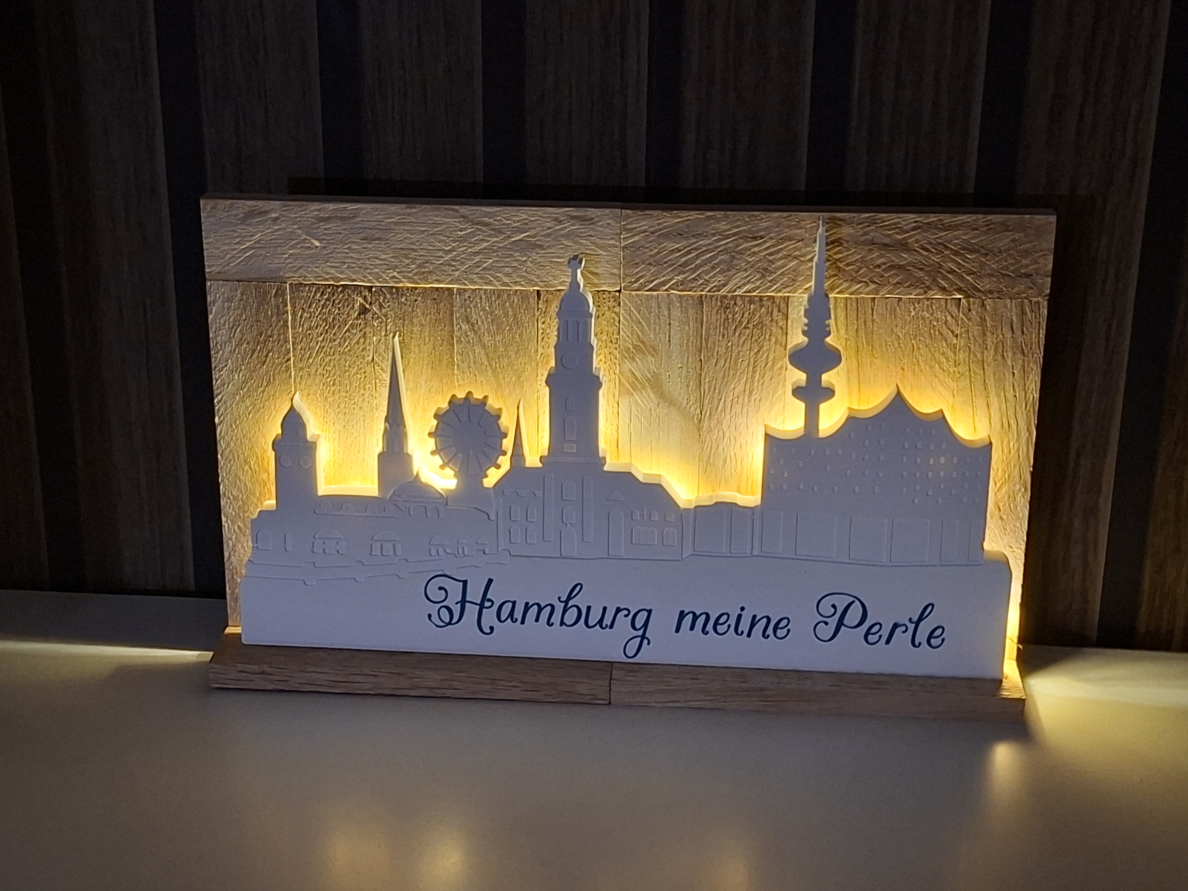 Hamburg Skyline Lichtdeko