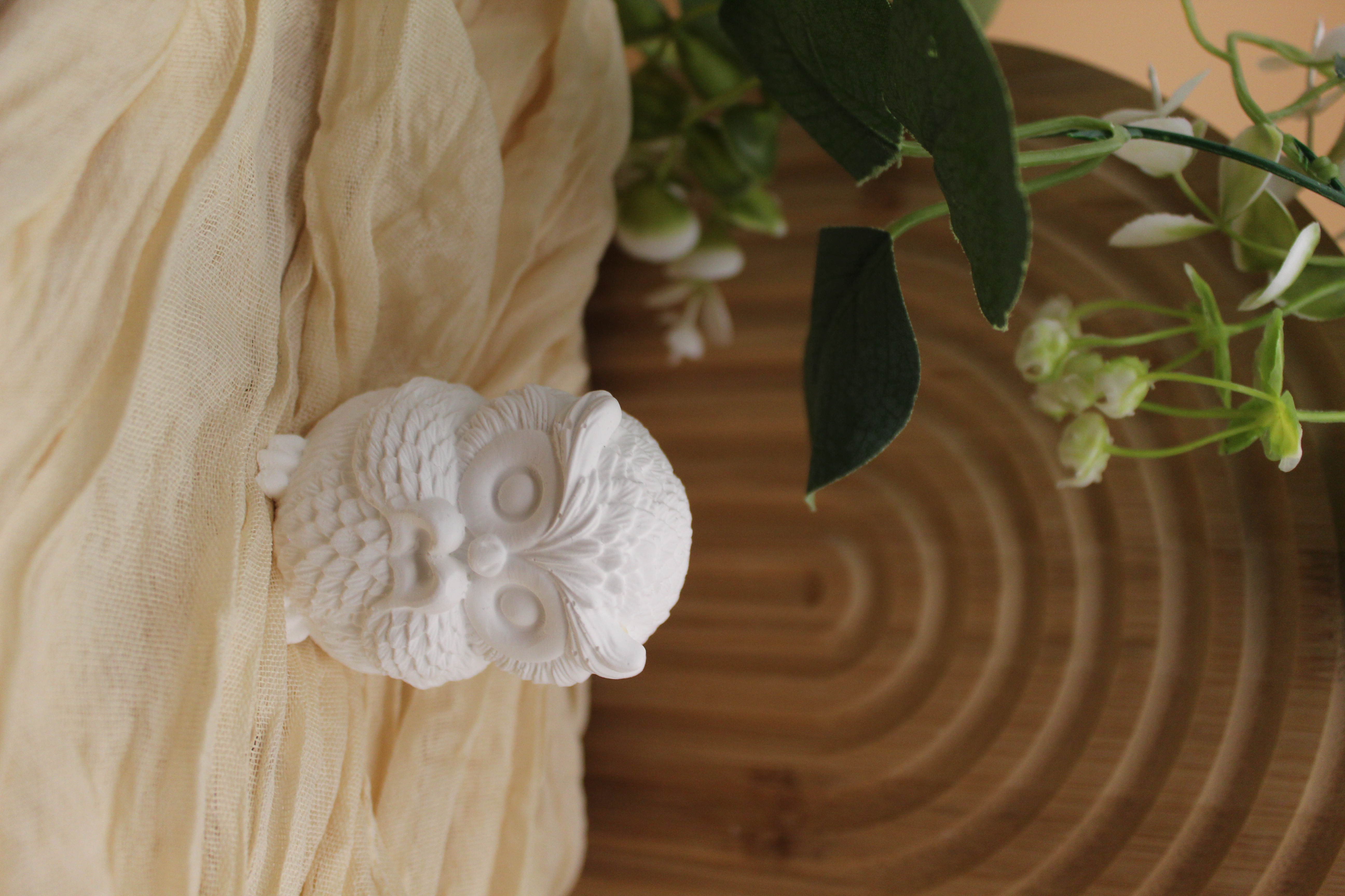 Keramik-Eule Dekofigur