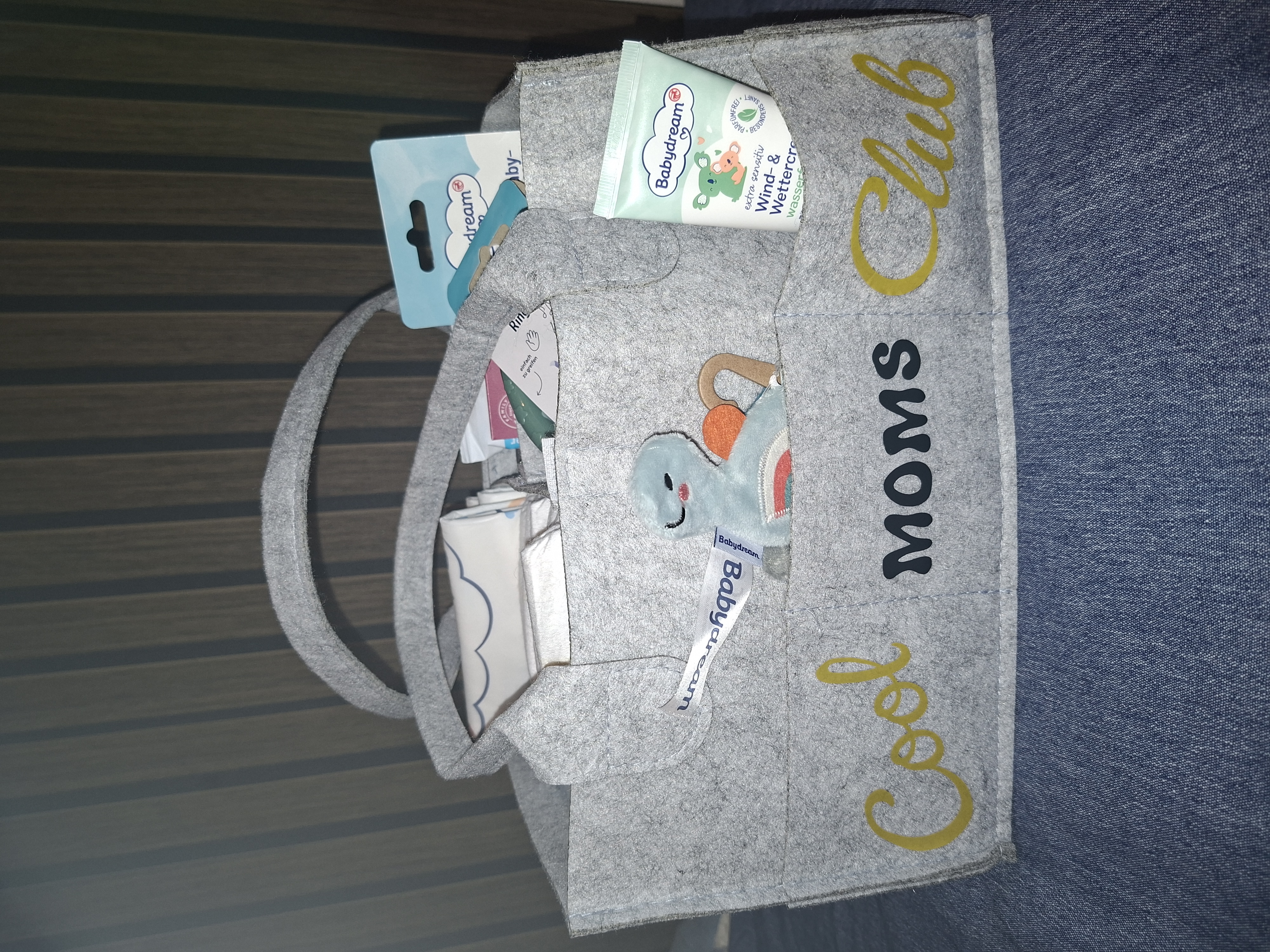 Windeltasche Filz Geschenk zur Geburt