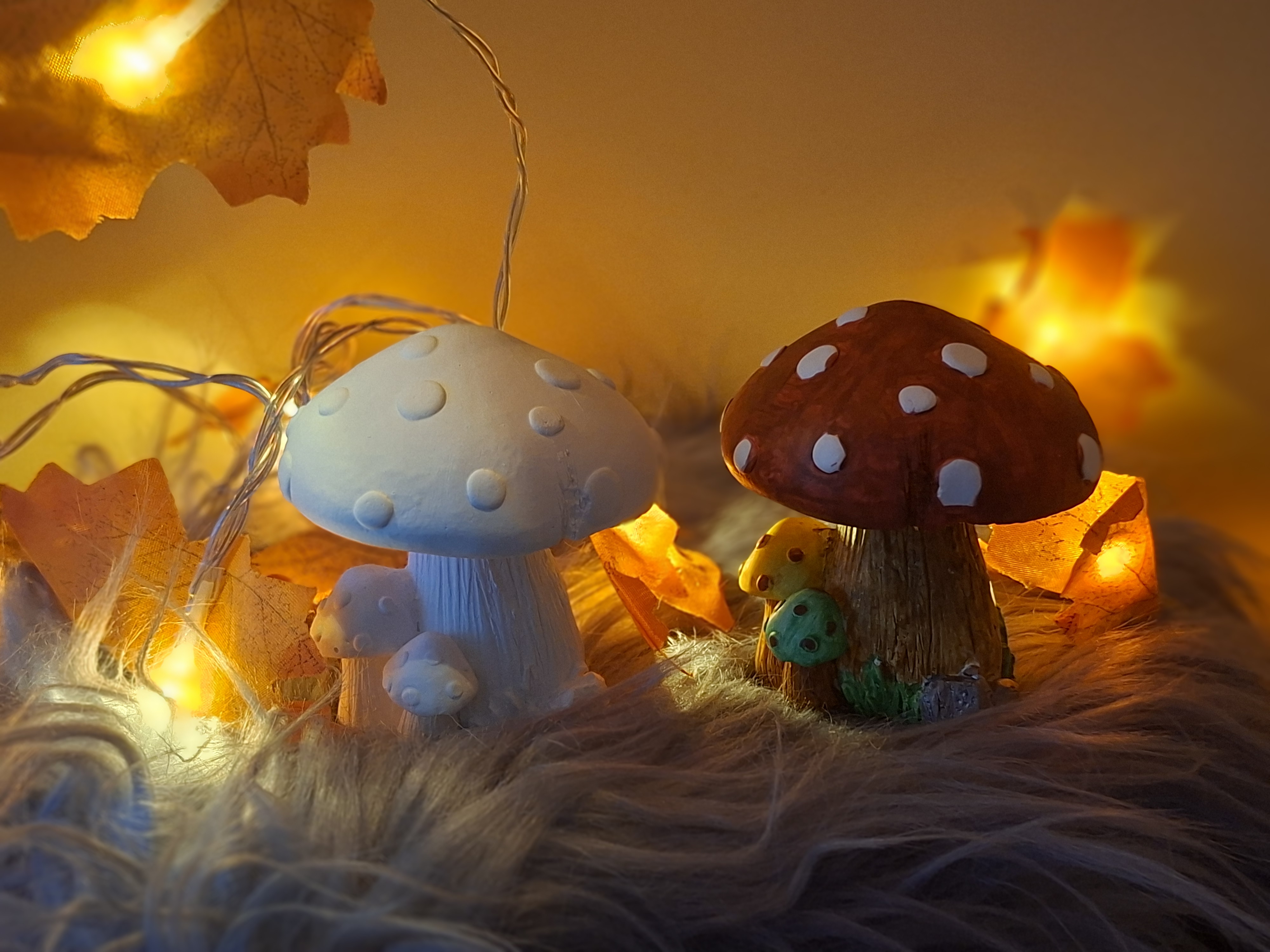 Handgefertigte Pilzfigur