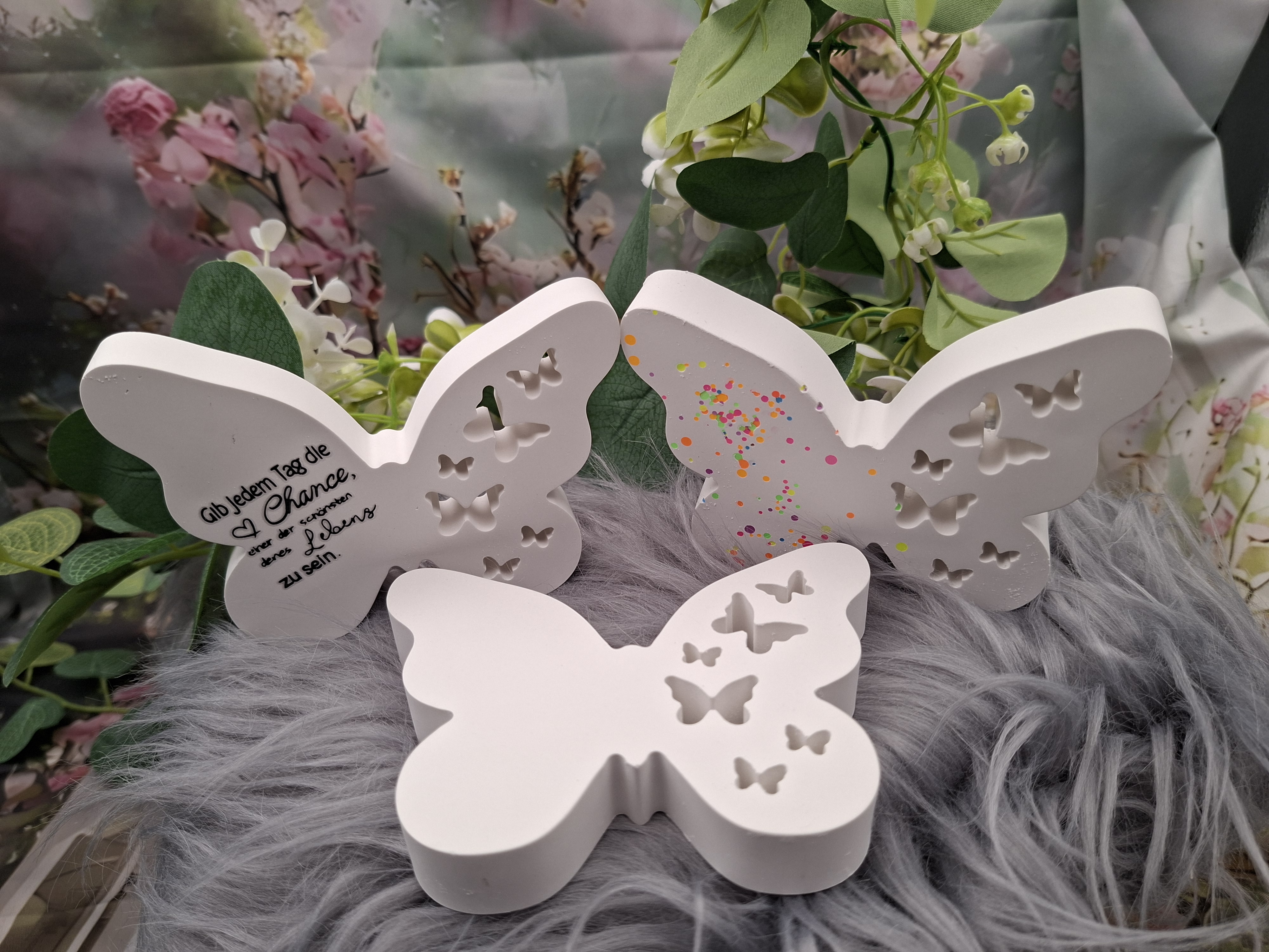 Deko-Schmetterlinge aus Raysin