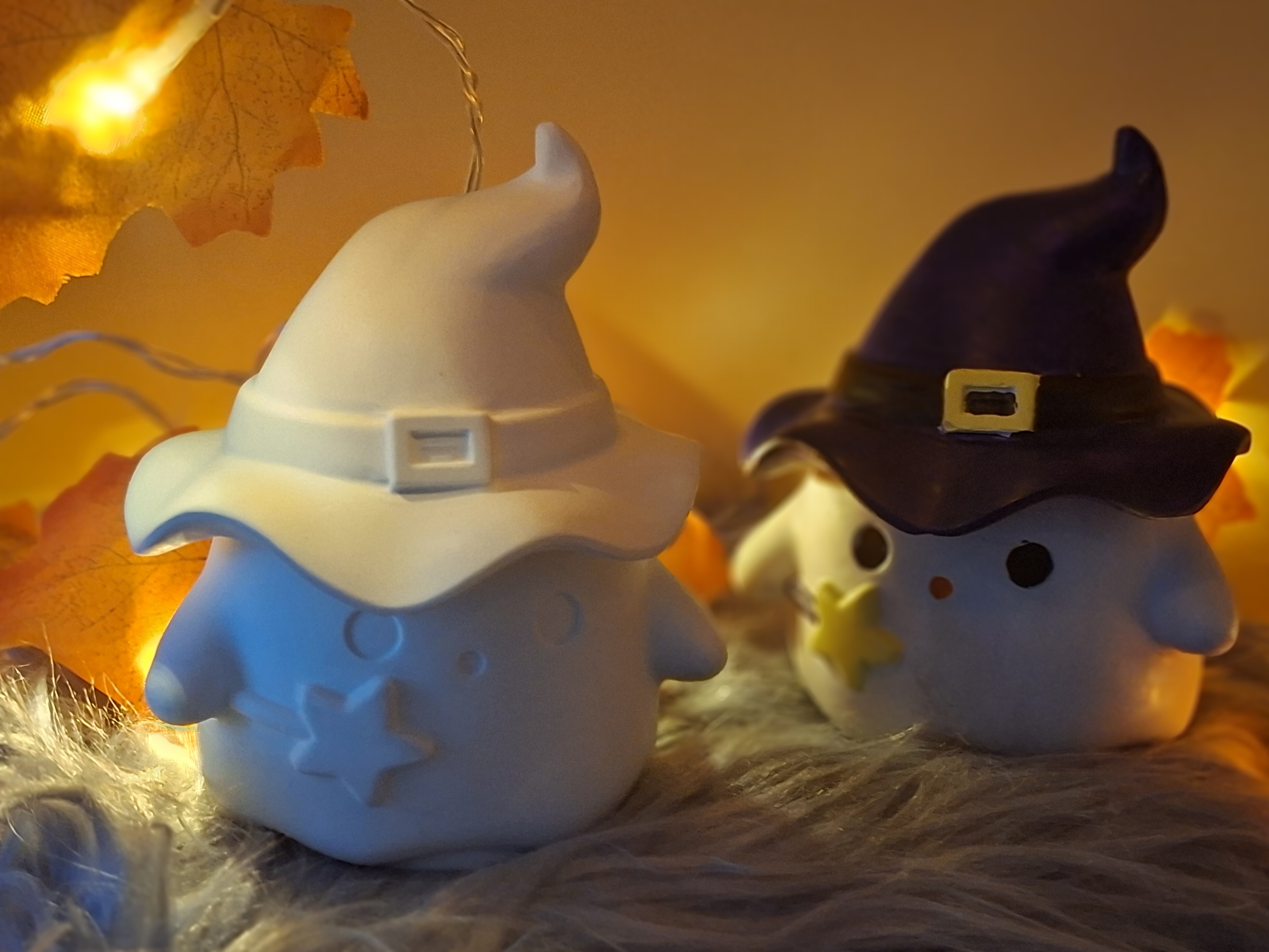 Süßer Halloween Geist Aufbewahrungs-Dekofigur