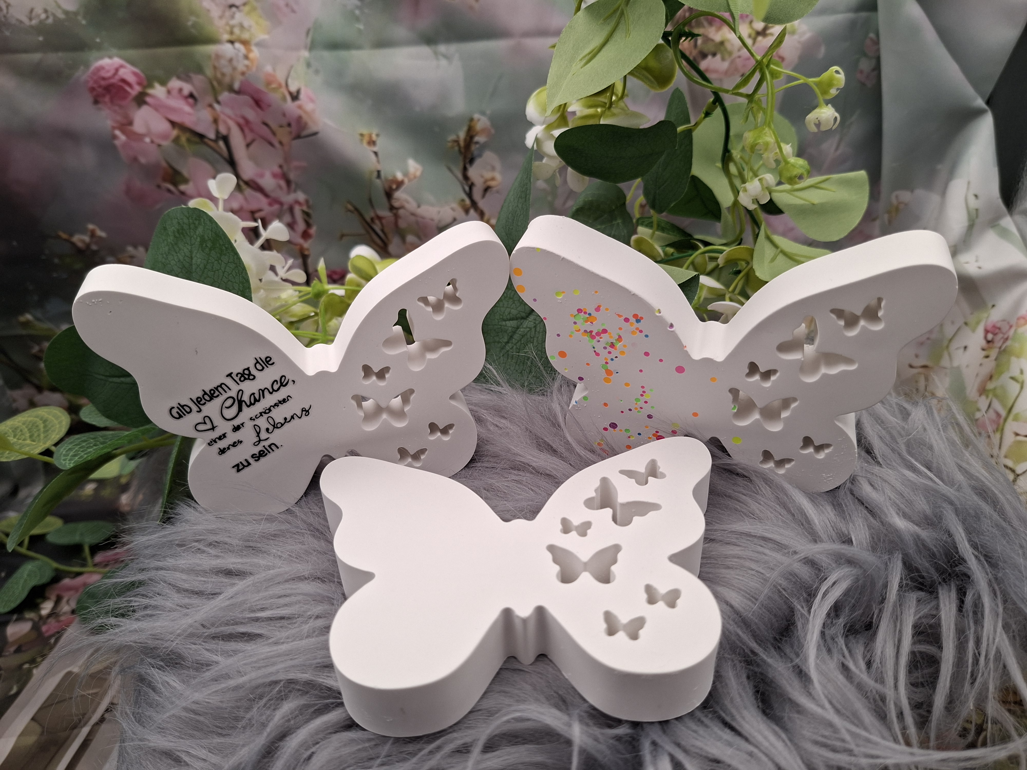 Deko-Schmetterlinge aus Raysin