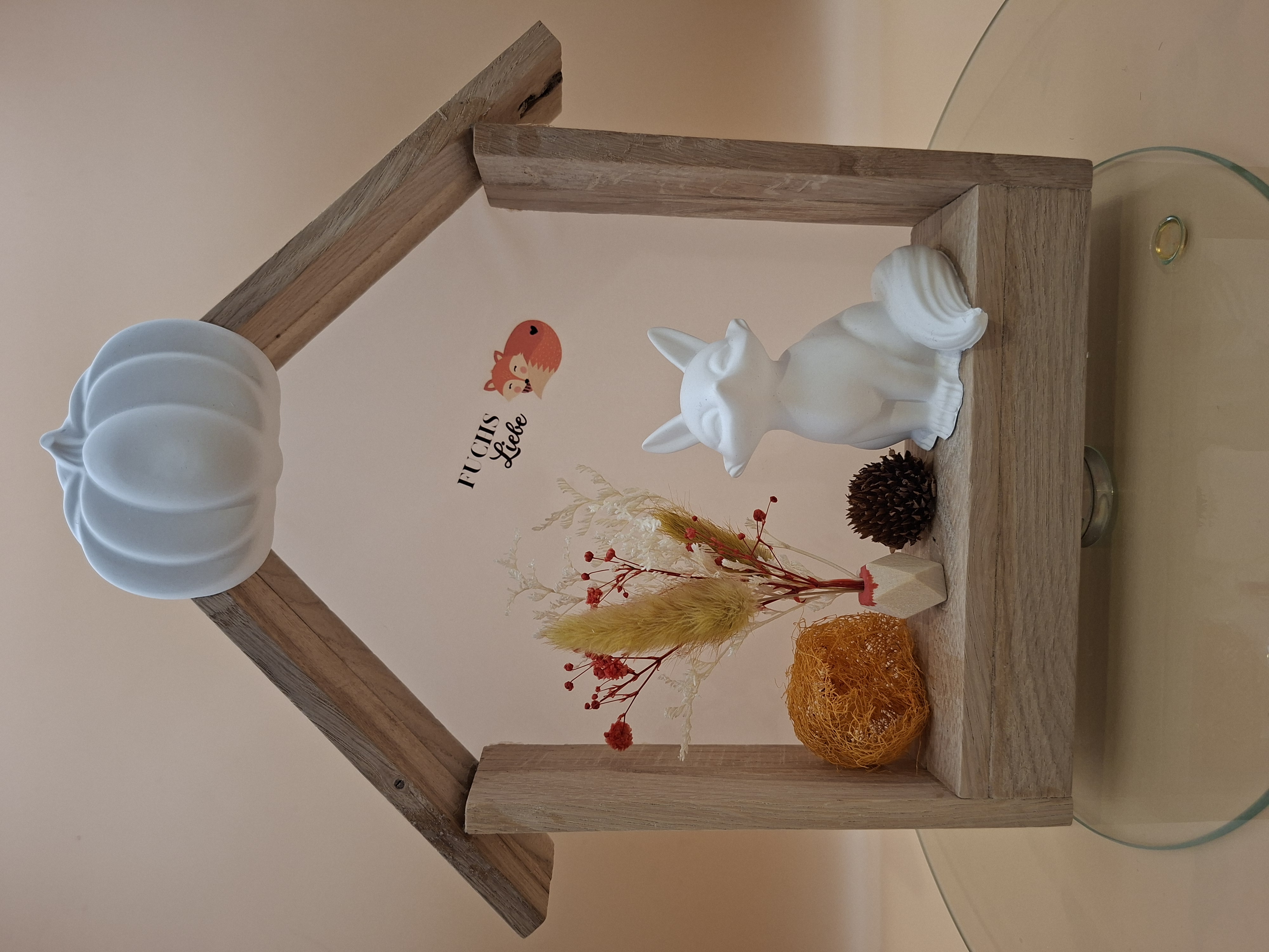 Herbstliche Deko mit Fuchs