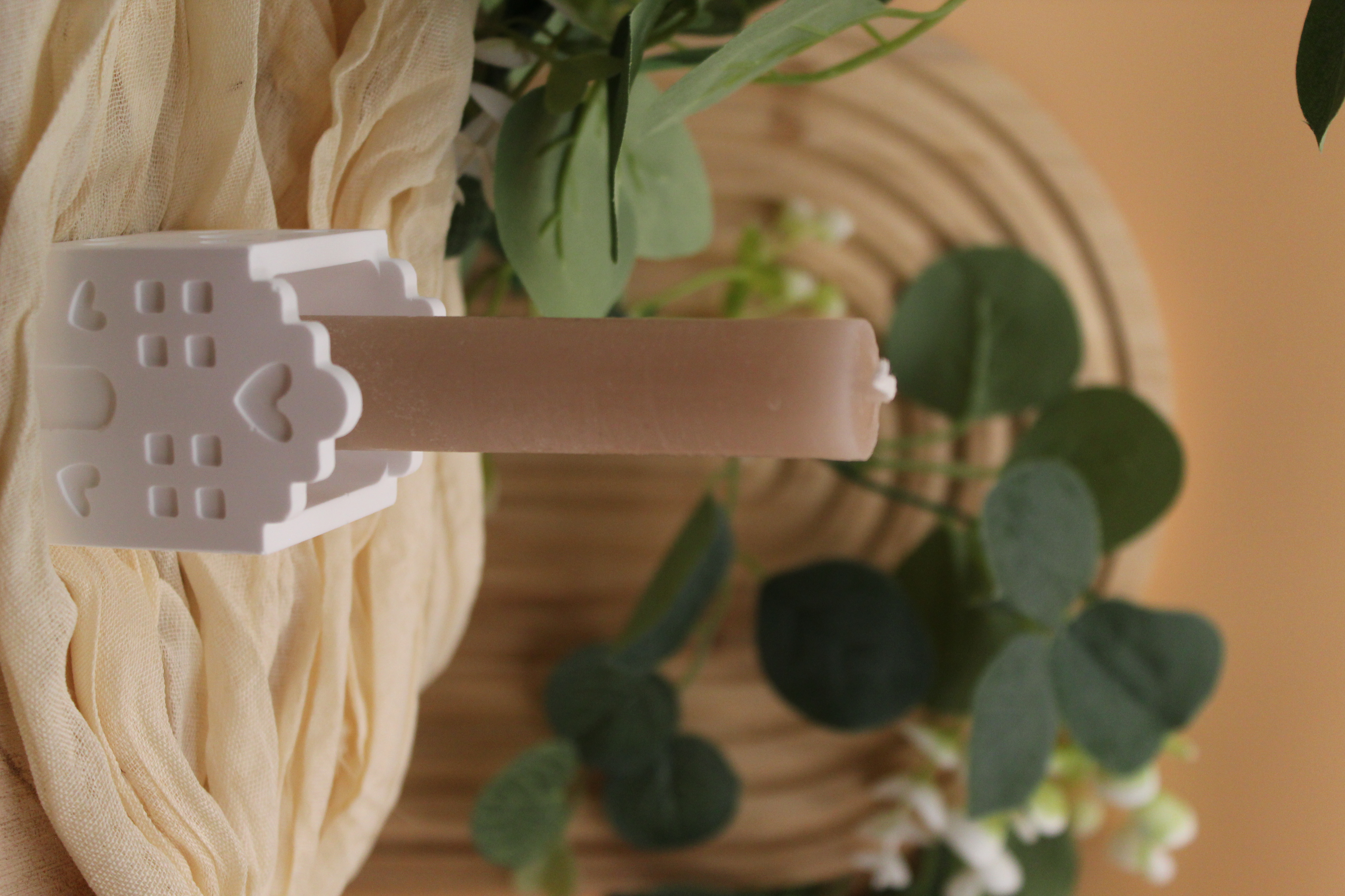 Dekorative Miniaturhäuser Kerzenhalter