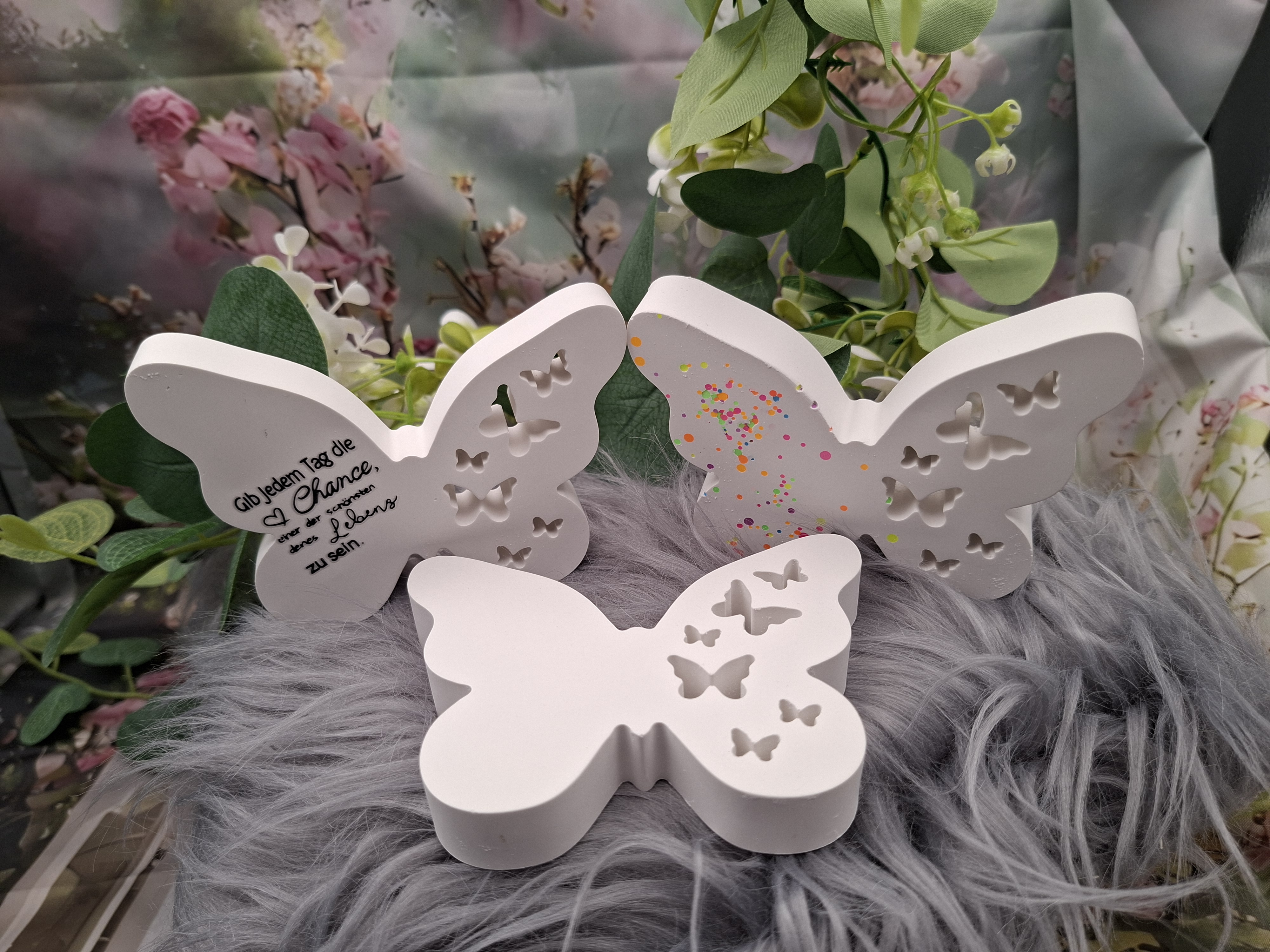 Deko-Schmetterlinge aus Raysin