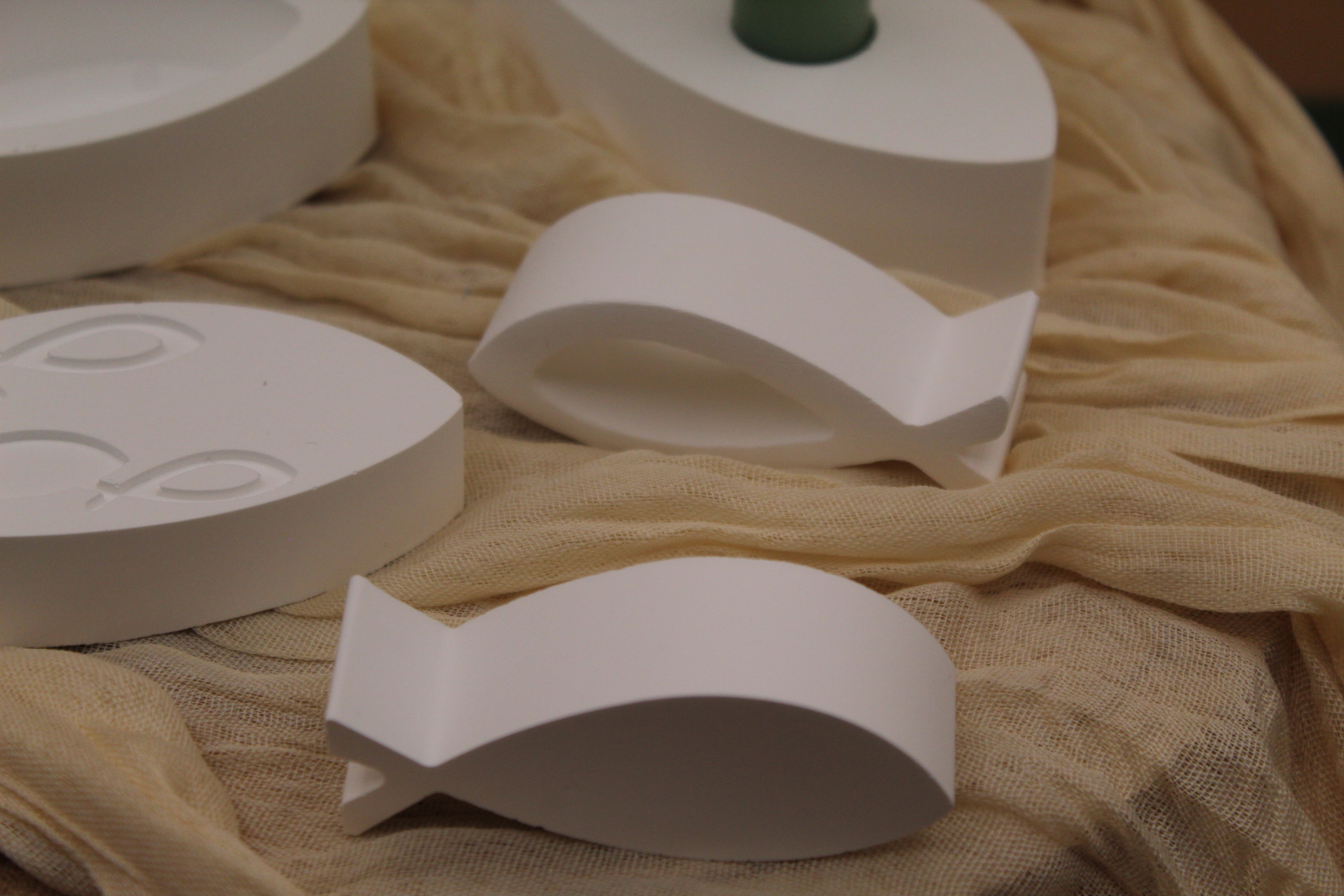 Tischdeko-Set Fischmotiv für Taufe/Konfirmation/Kommunion