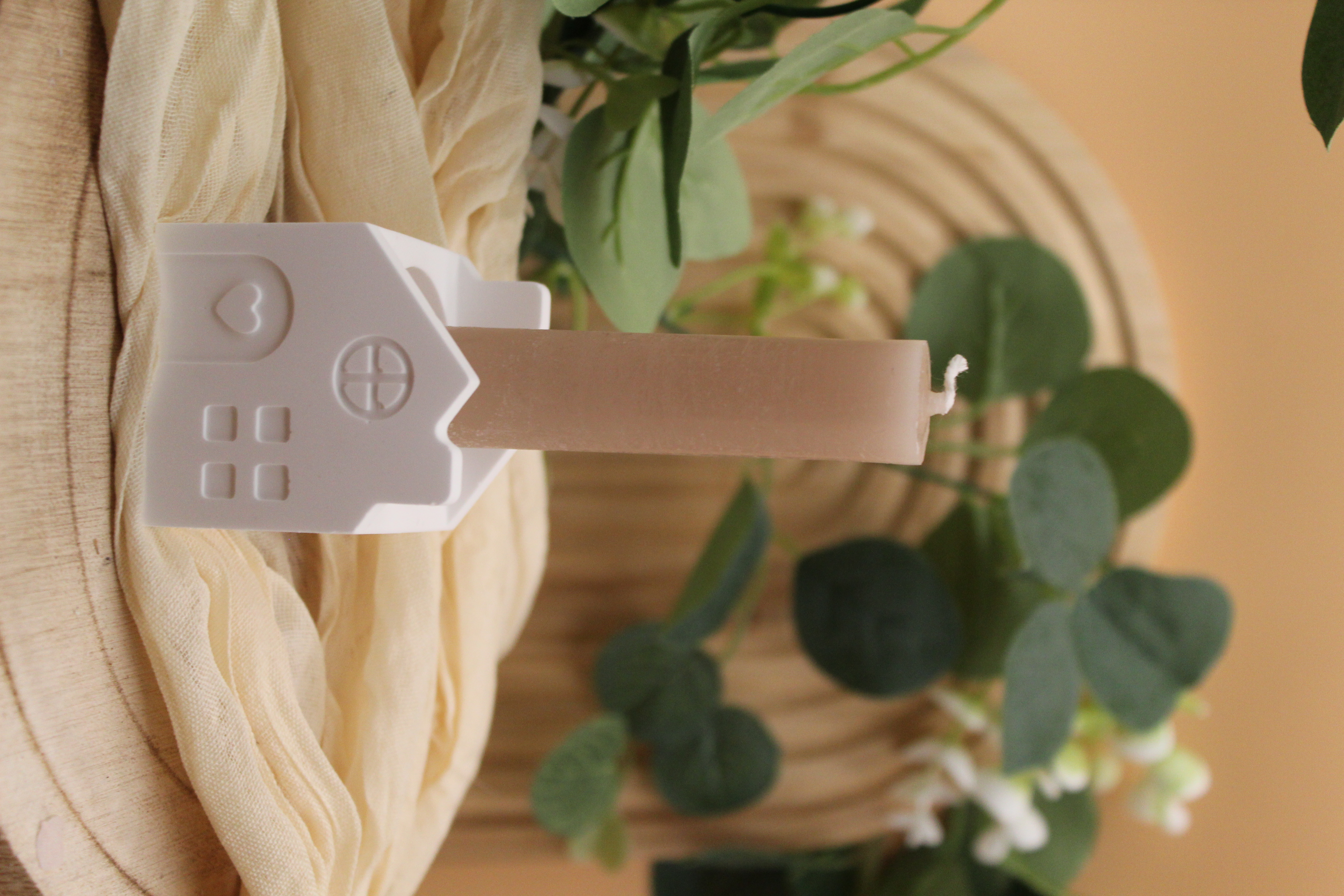 Dekorative Miniaturhäuser Kerzenhalter