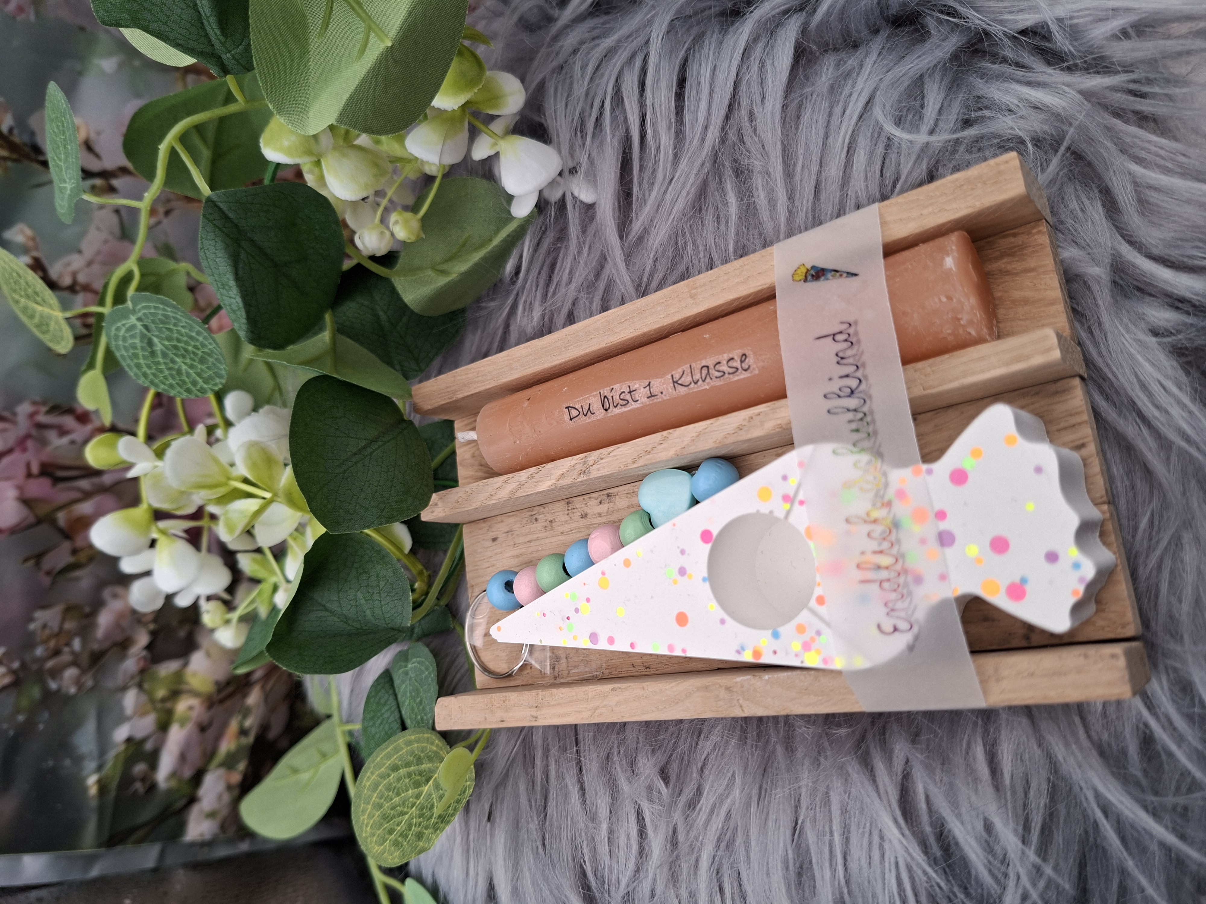 Tischdeko Einschulung 'Endlich Schulkind'