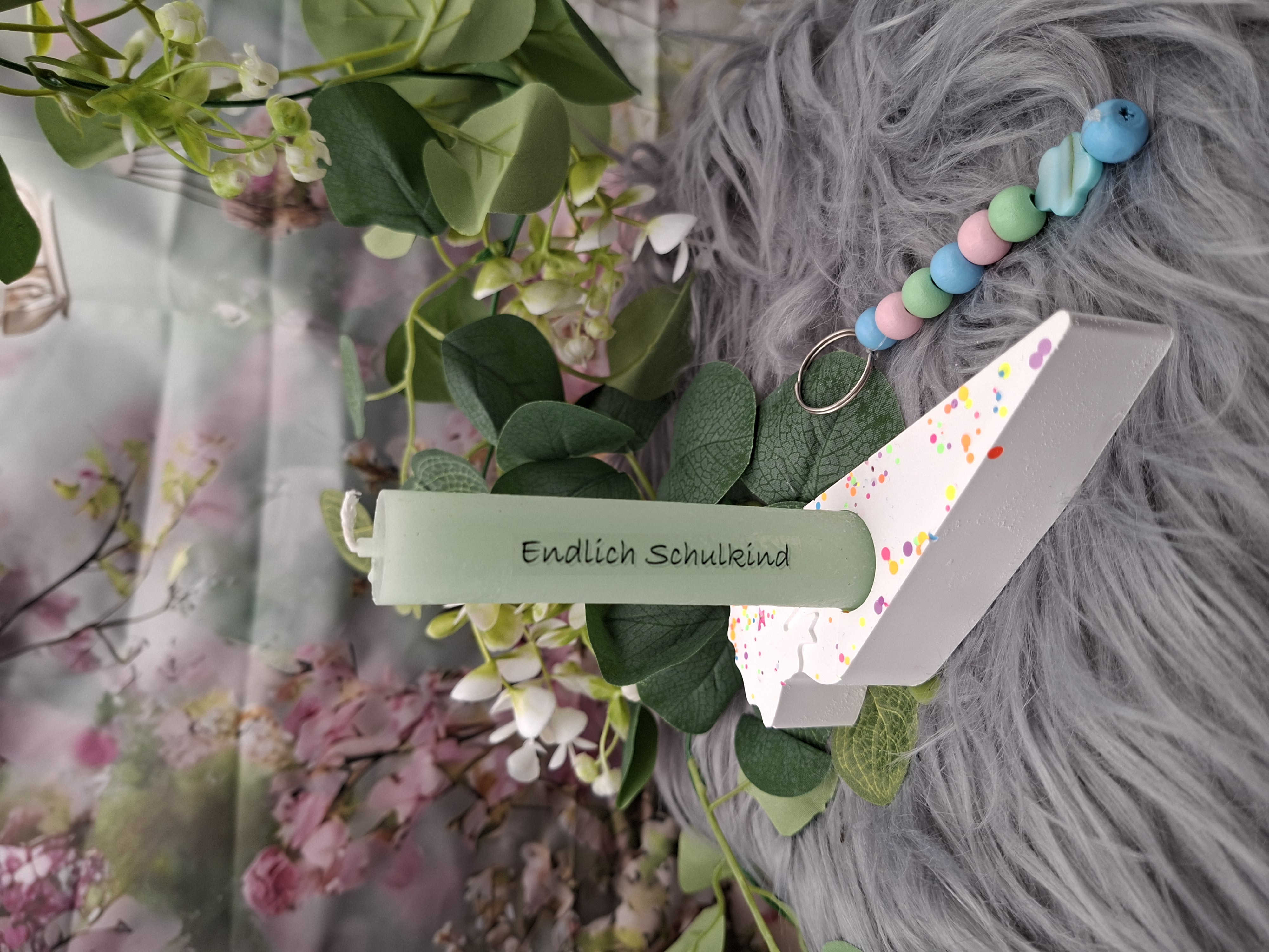 Tischdeko Einschulung 'Endlich Schulkind'