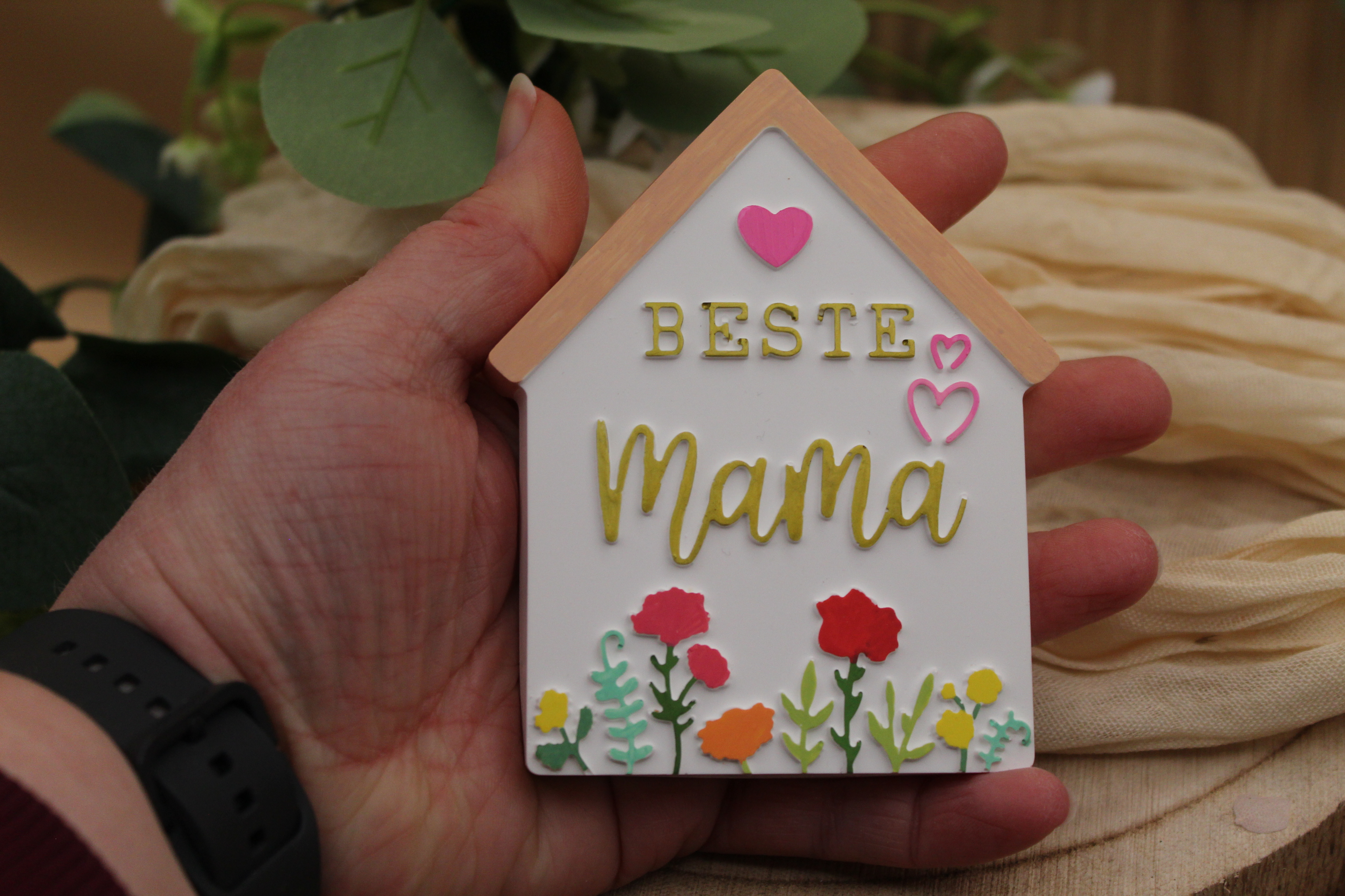 Dekoratives Haus 'Beste Mama' - Muttertag