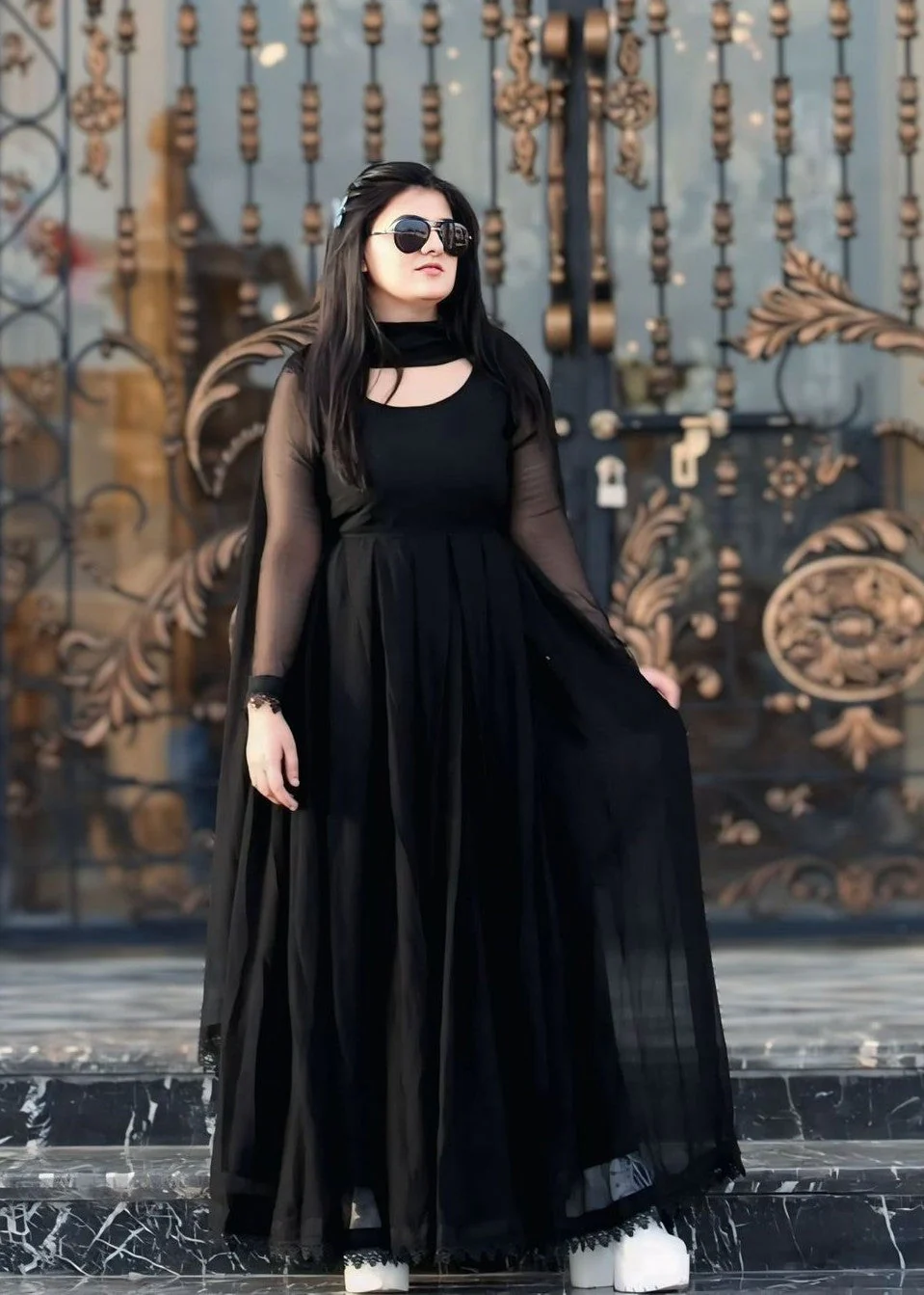 Riwaaj-anarkali-black