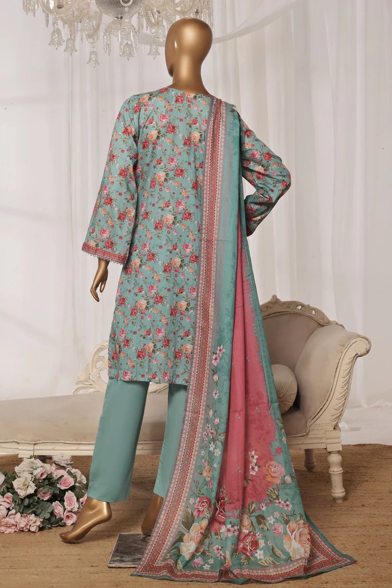 Binsaeed Printed Lawn Stitched 3Pcs 2025