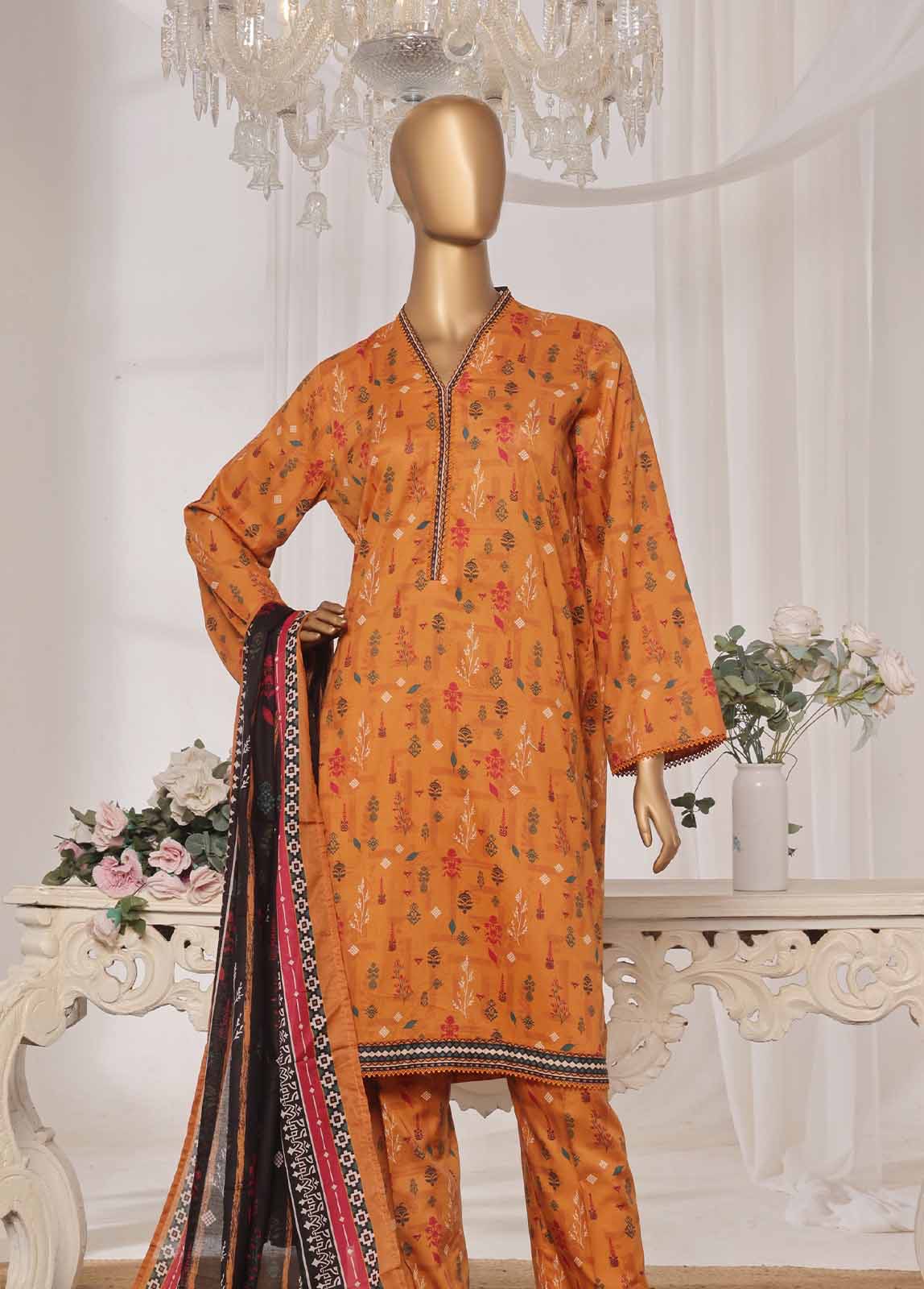 Binsaeed Printed Lawn Stitched 3Pcs 2025