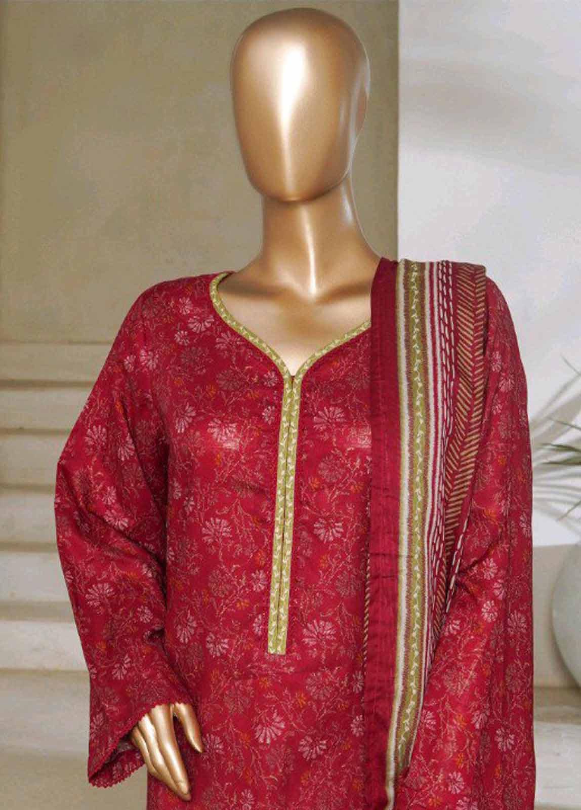 Binsaeed Printed Lawn Stitched 3Pcs 2025