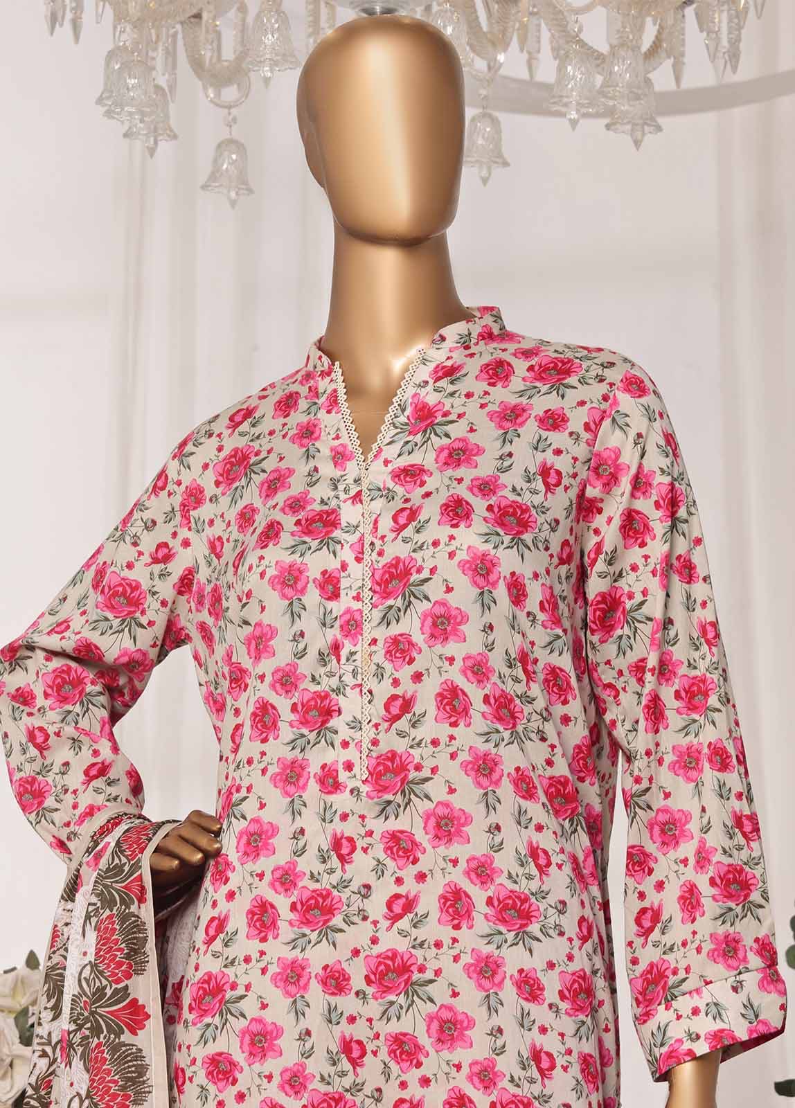 Binsaeed Printed Lawn Stitched 3Pcs 2025