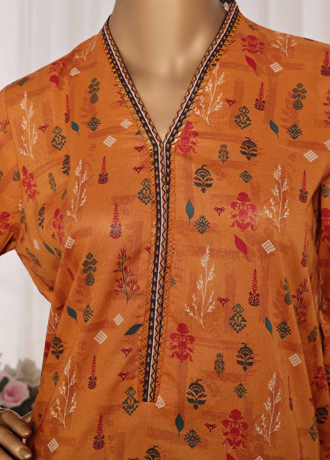 Binsaeed Printed Lawn Stitched 3Pcs 2025