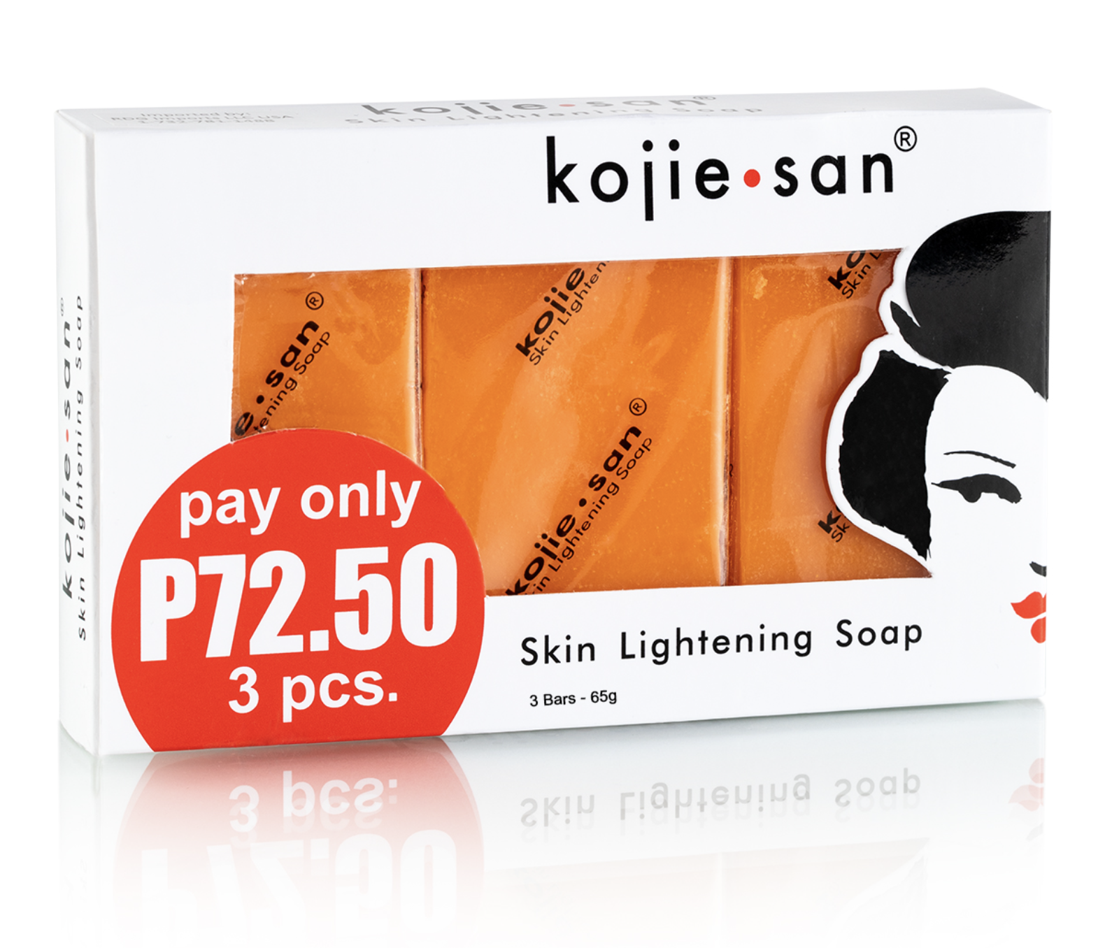 Kojie San Skin Lightening Soap 65g (3 bars pack)