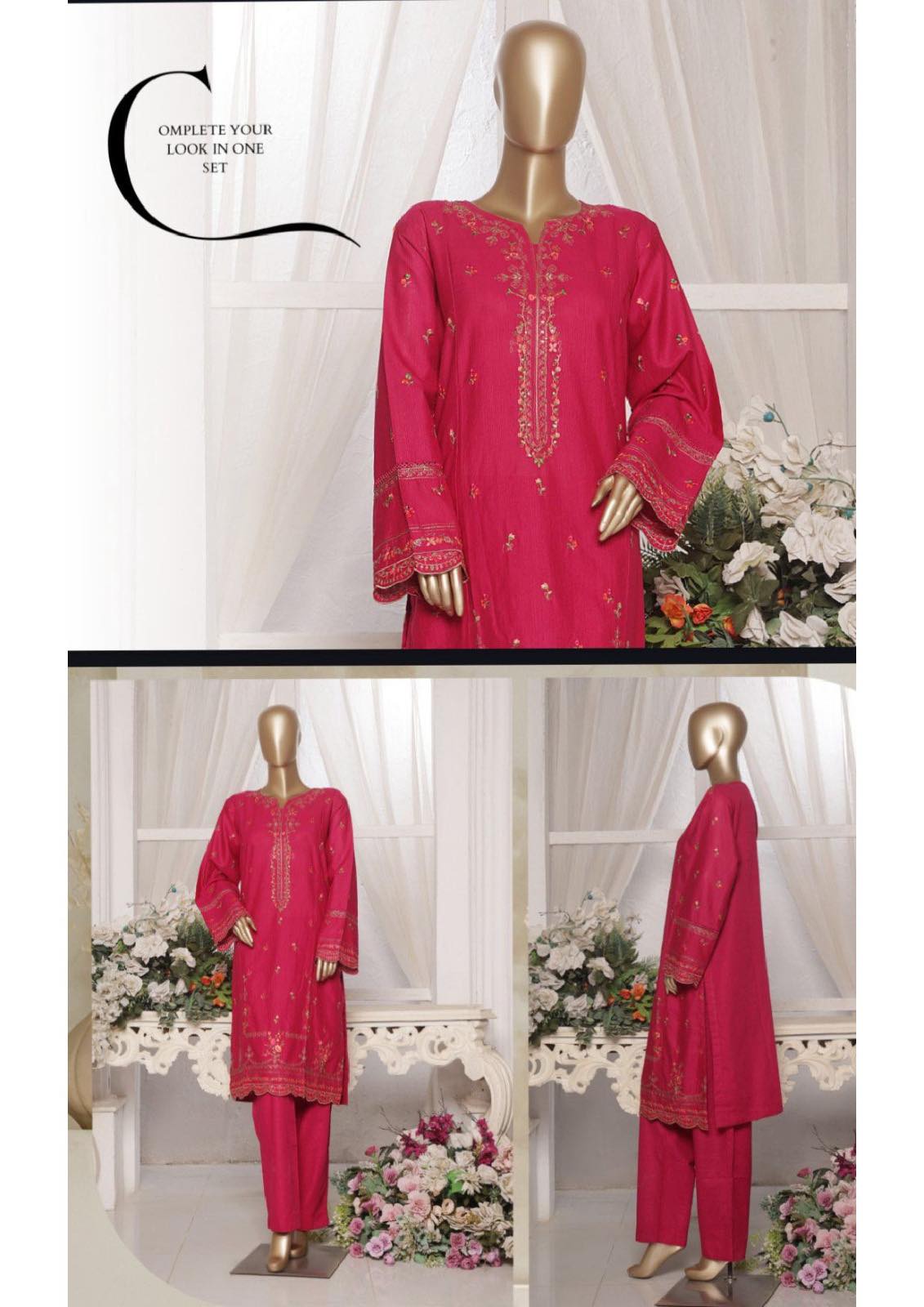 Binsaeed Embroidered Khaddar Stitch 2Pcs Vol. 01