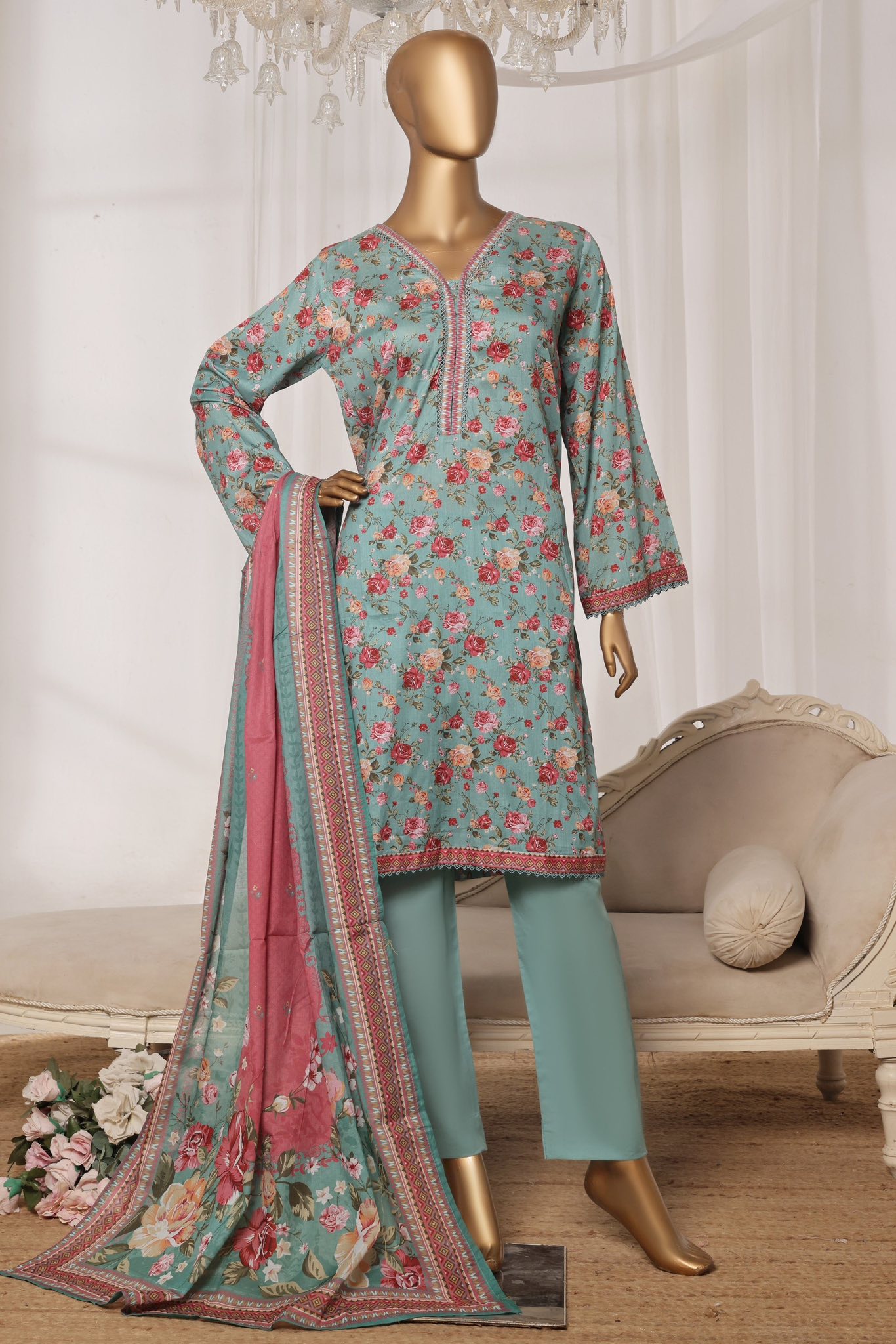 Binsaeed Printed Lawn Stitched 3Pcs 2025