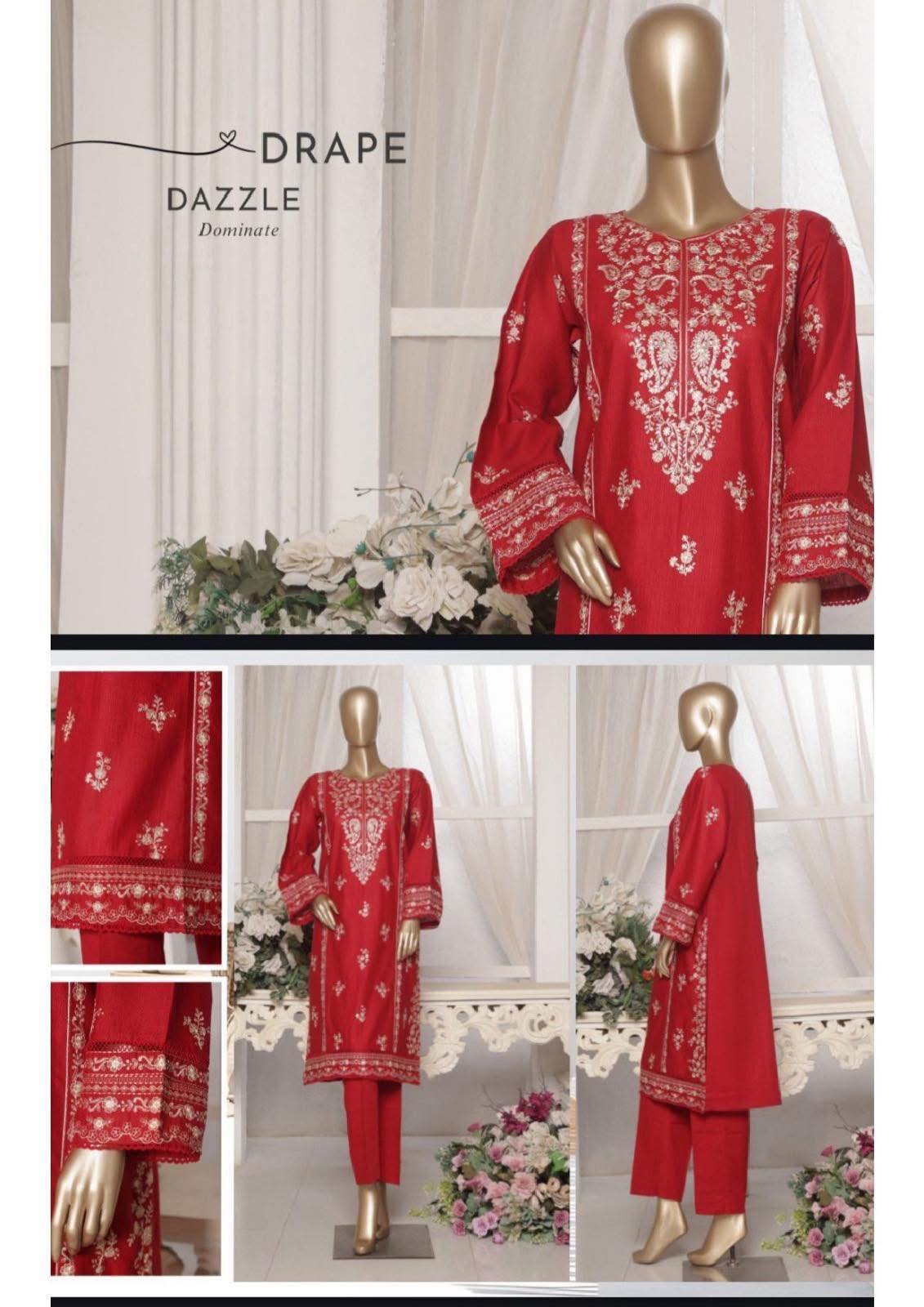 Binsaeed Embroidered Khaddar Stitch 2Pcs Vol. 01