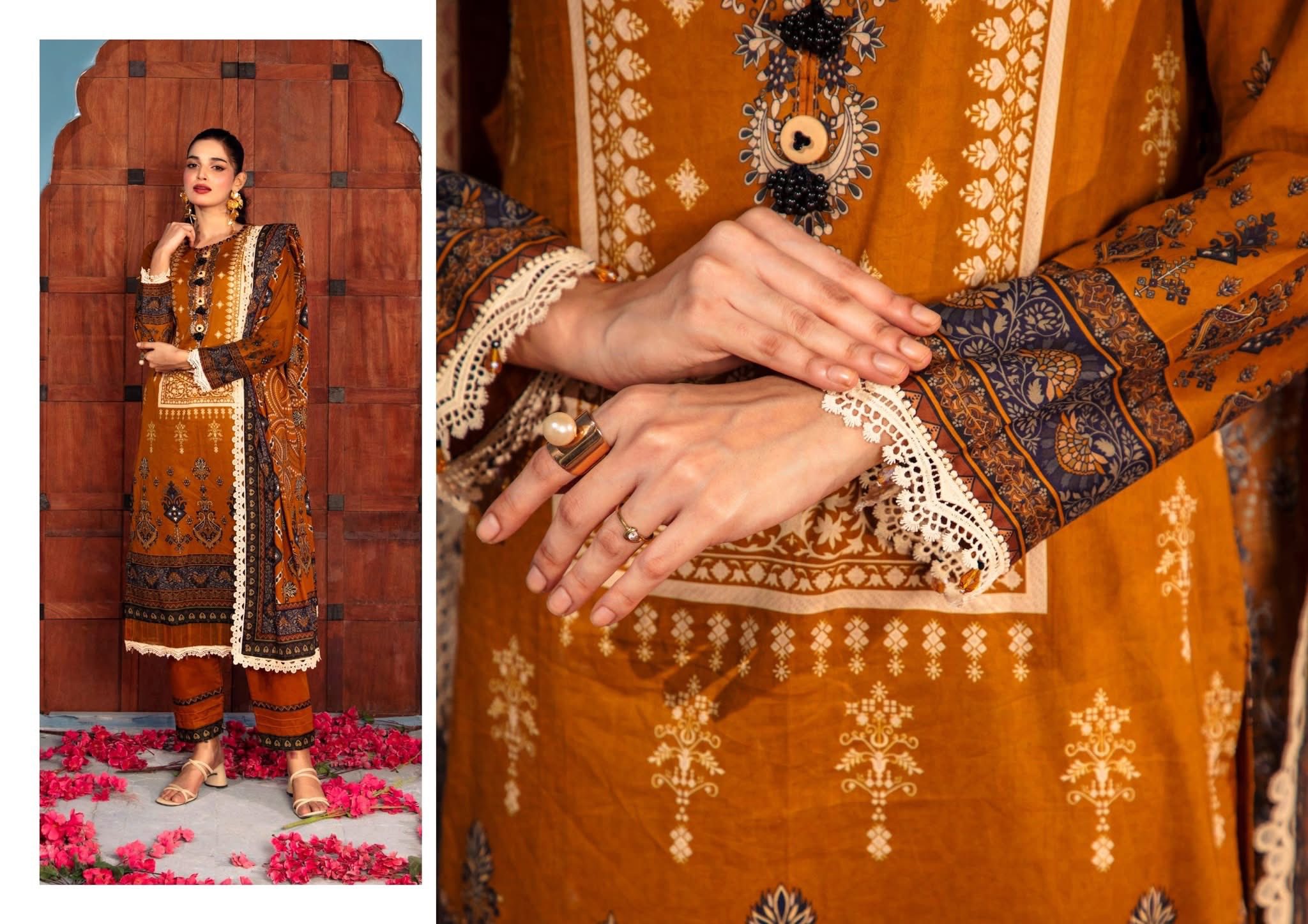 Rang-e-Haya Premium Lawn 2025