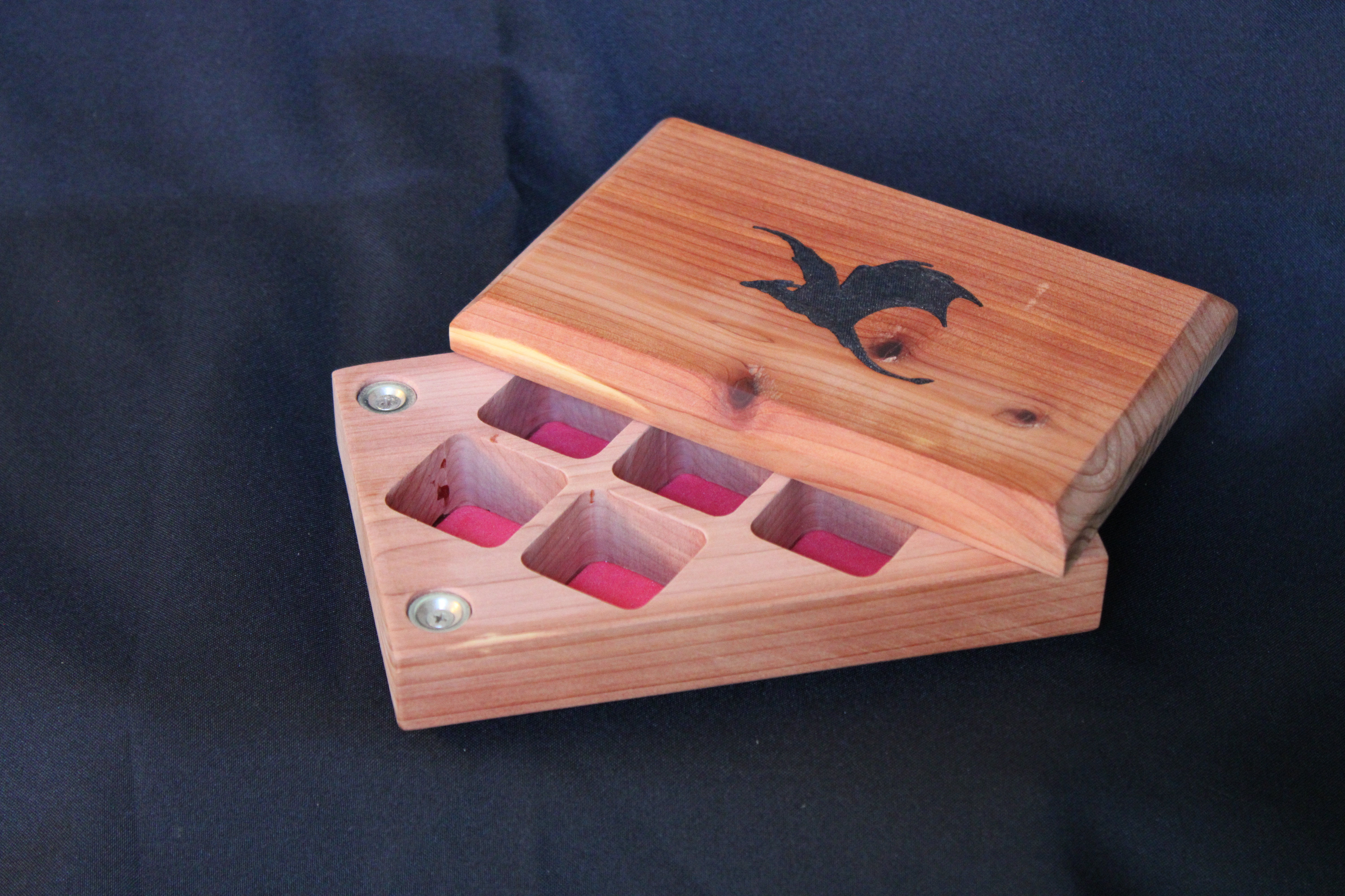 Cedar Dice Box with Graphic