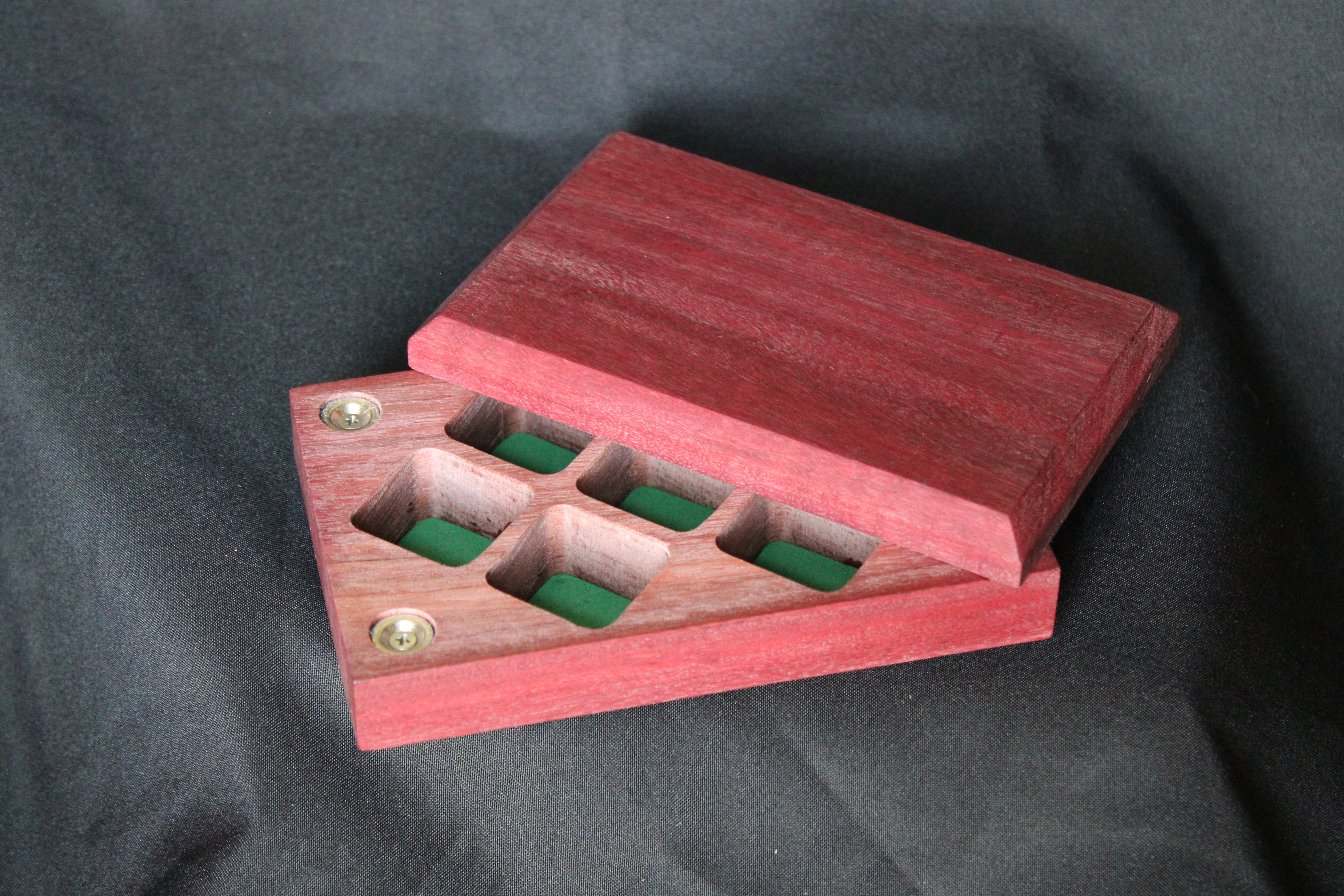 Purpleheart Dice Box