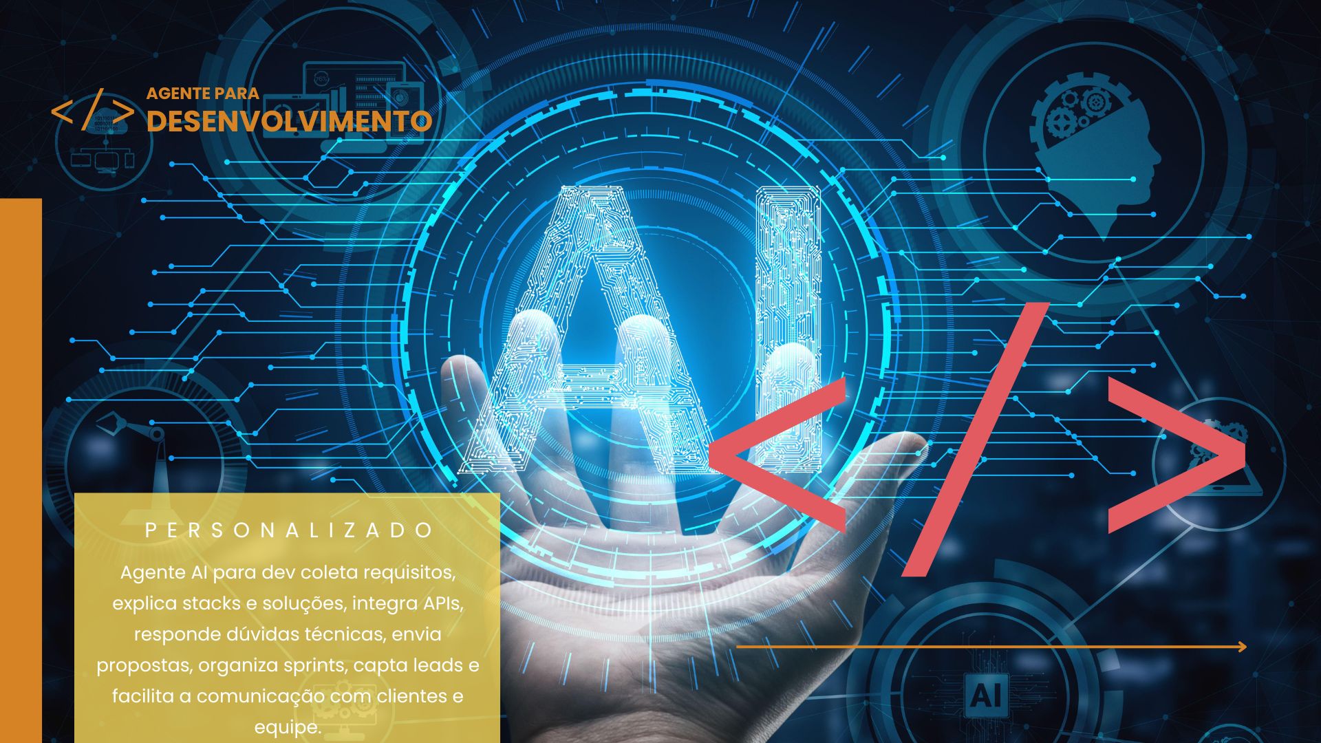 agente para desenvolvedores e equipes de tecnologia