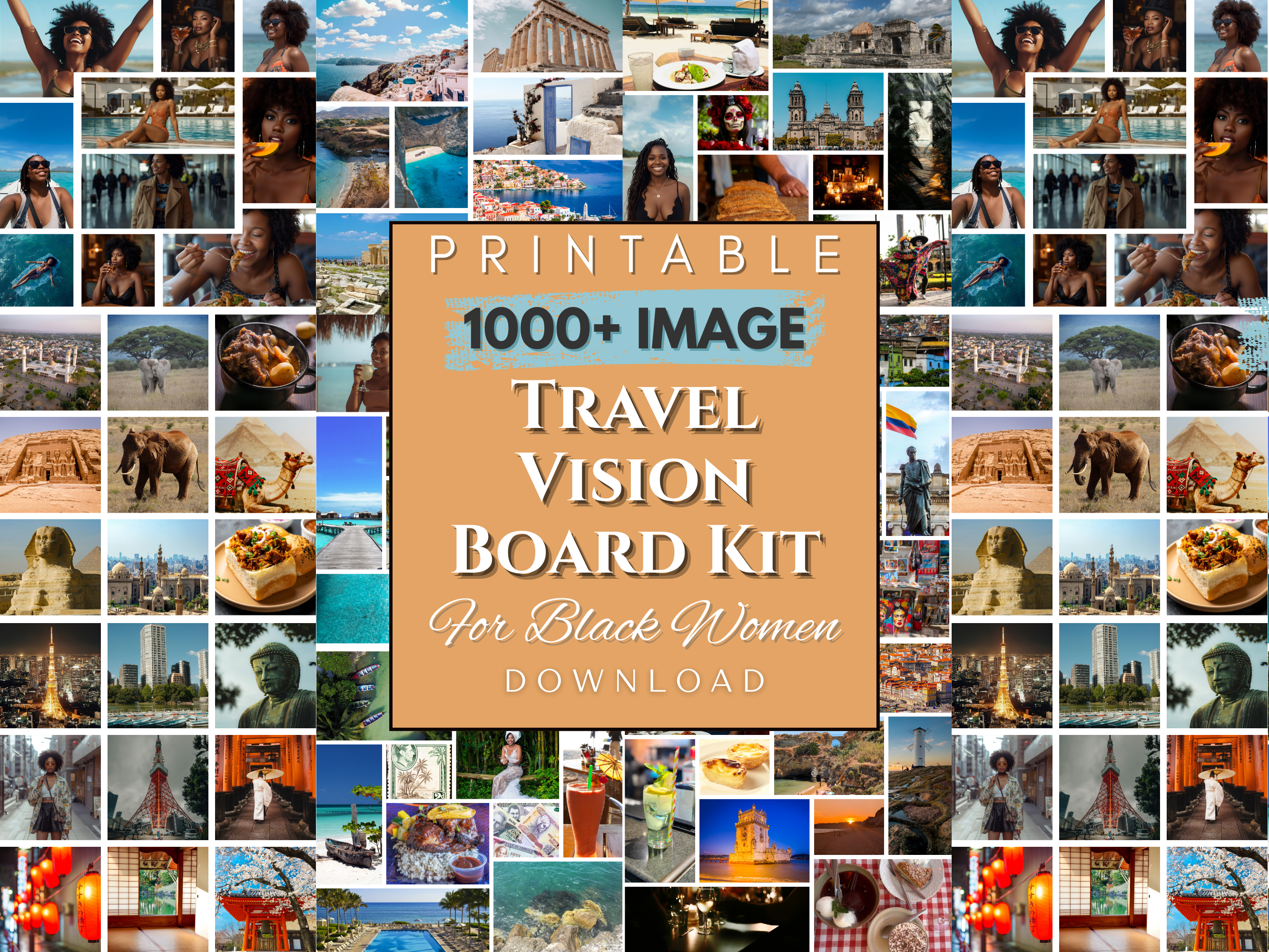 Travel Manifestation Vison Board Kit