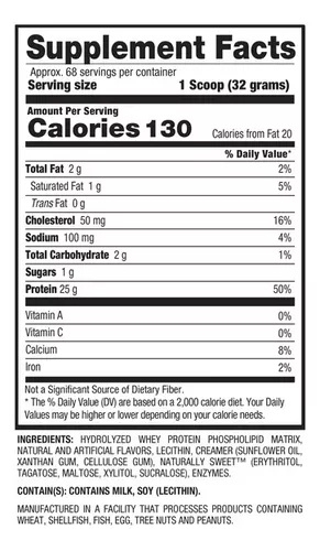 BPI Proteína Whey Hidrolizada 4.8 Libras